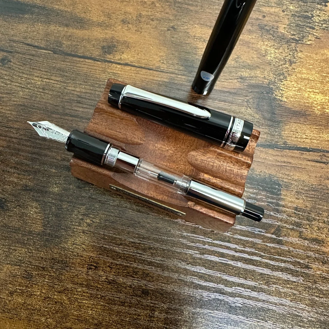 Pilot Custom 912 Fountain Pen Showing Converter