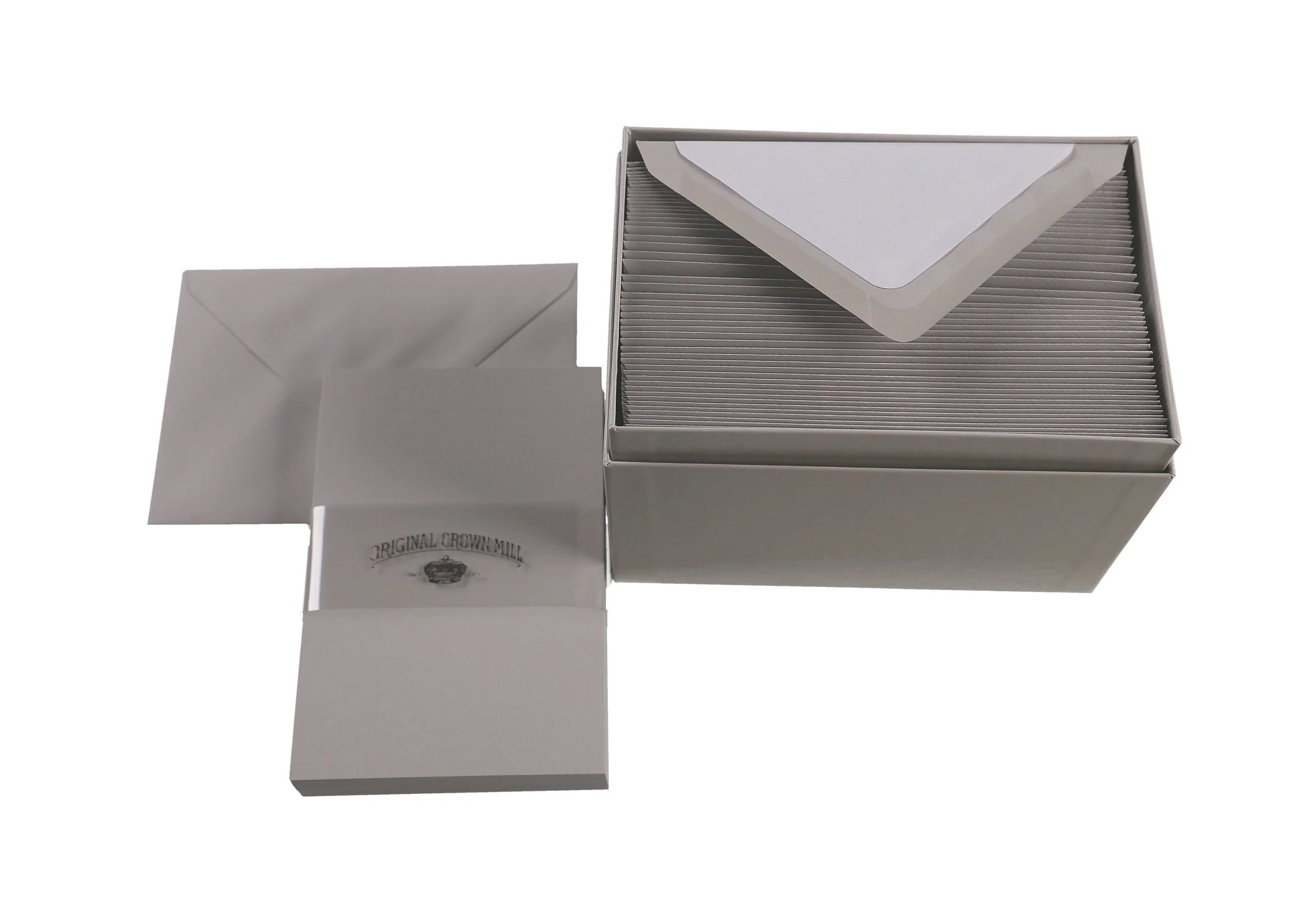 Original Crown Mill Presentation Box Notecards (Grey)