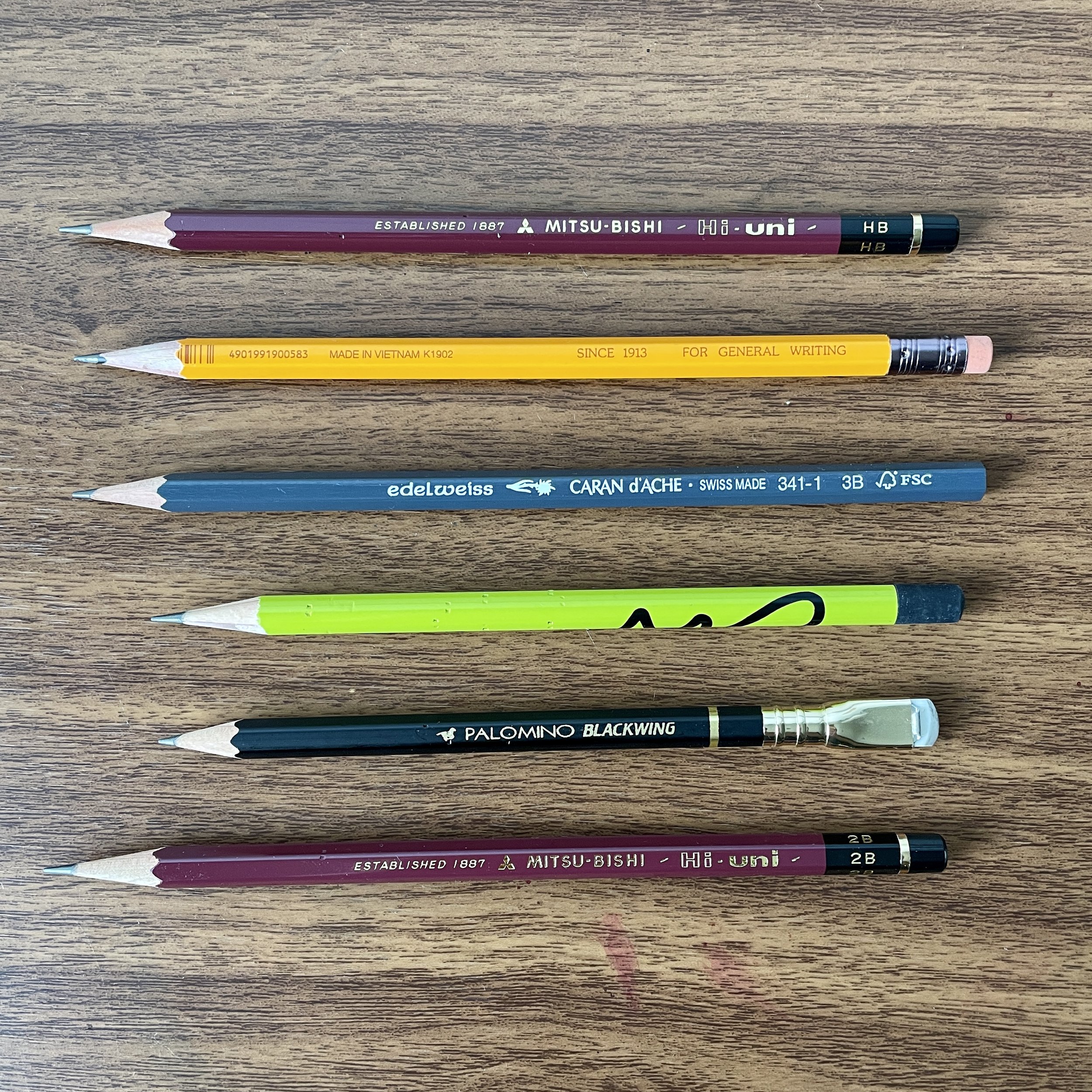 some 4B swatch comparison : r/pencils