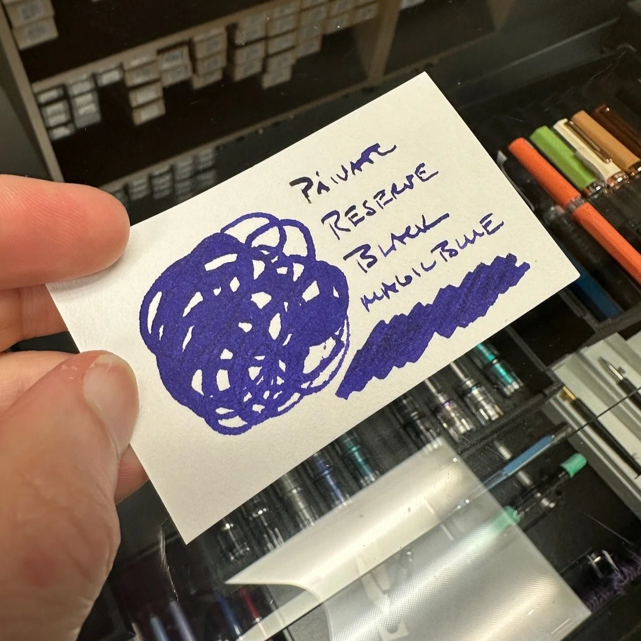 Private Reserve Black Magic Blue Swatch