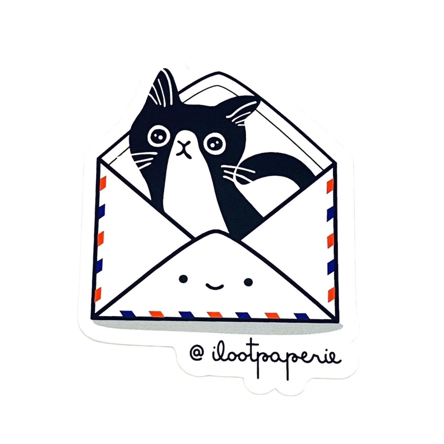 iLootPaperie Tuxedo Cat Matte Sticker