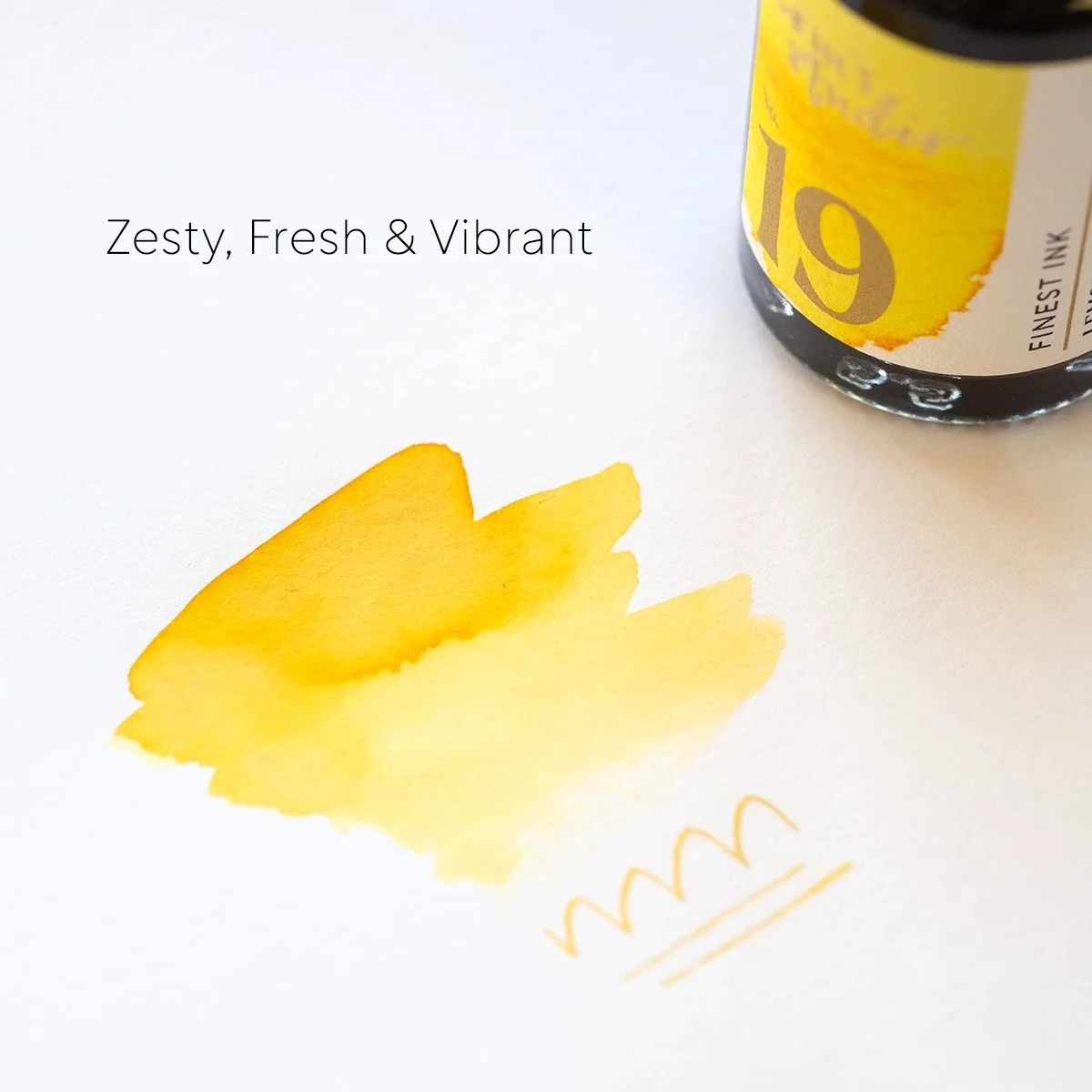 Tom's Studio No. 19 Lemon Yellow Writing Sample