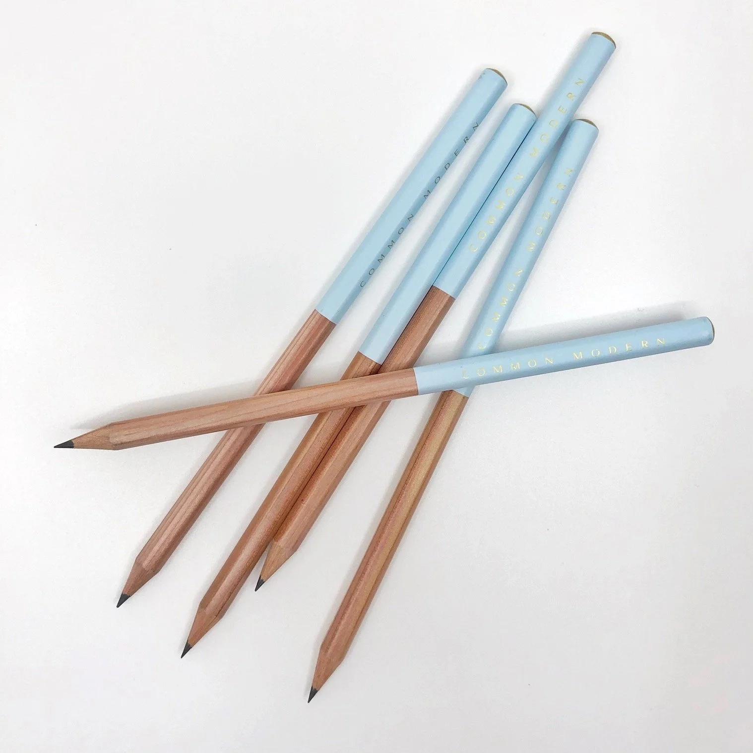 Common Modern La Moitié Pencils HB (Aquamarine Bundle)