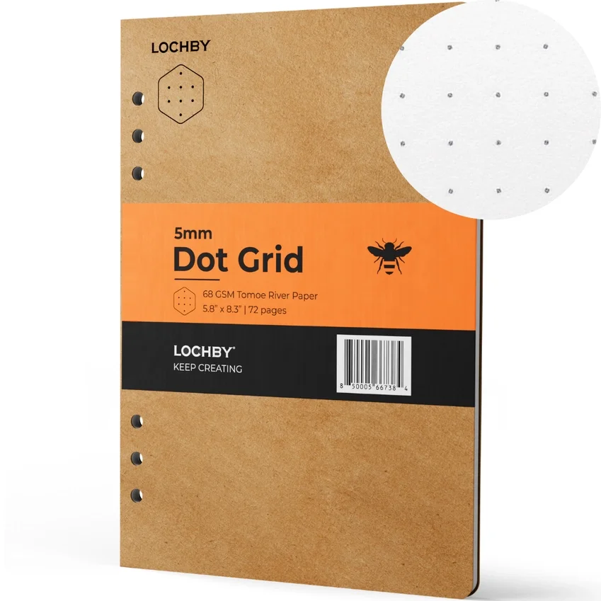 Lochby A5 Binder Refill Tomoe River 68g Dot