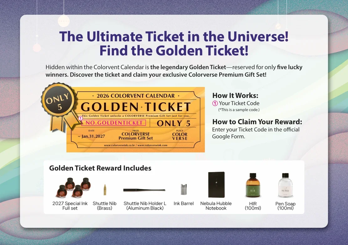Colorverse Colorvent Golden Ticket