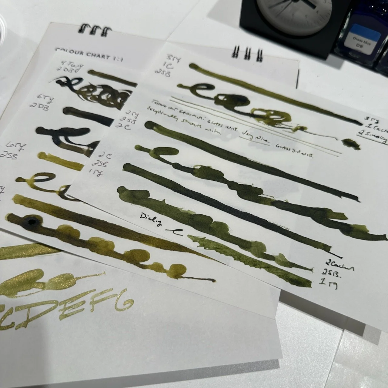 Joe's Kakimori Inkstand Color Swatches