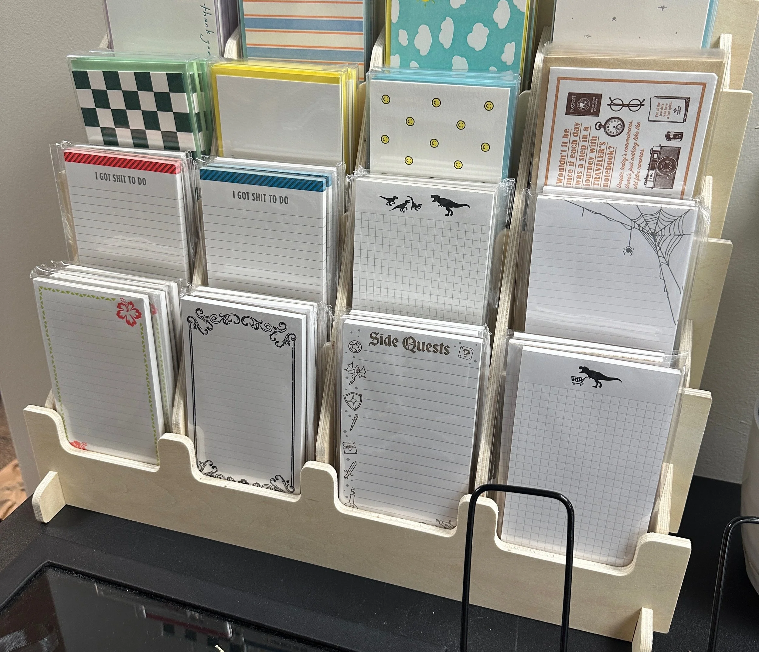 Well-Appointed Desk and Skylab Letterpress Notepads