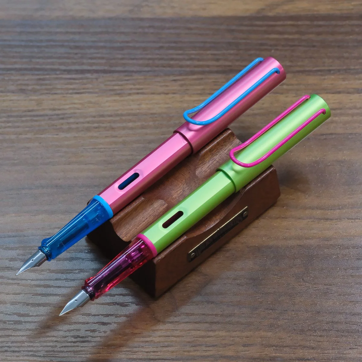 Lamy AL-Star Disco and Roller Skate Fountain Pens Posted Uncapped