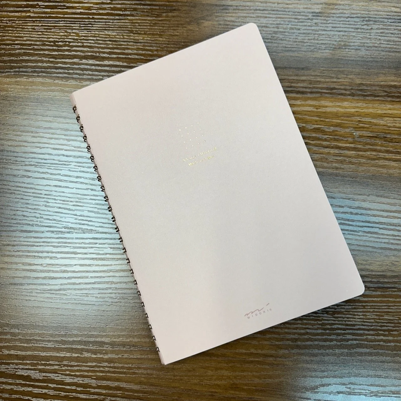 Midori Soft Color Wire Bound Spiral Notebook (Pink)