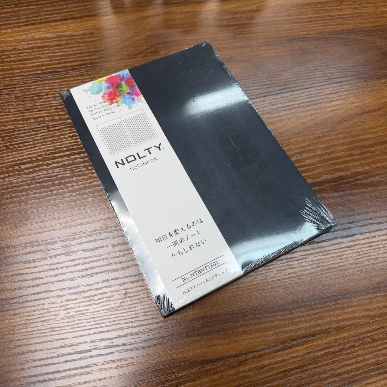 NOLTY Log Type A5 Notebook Grid Black