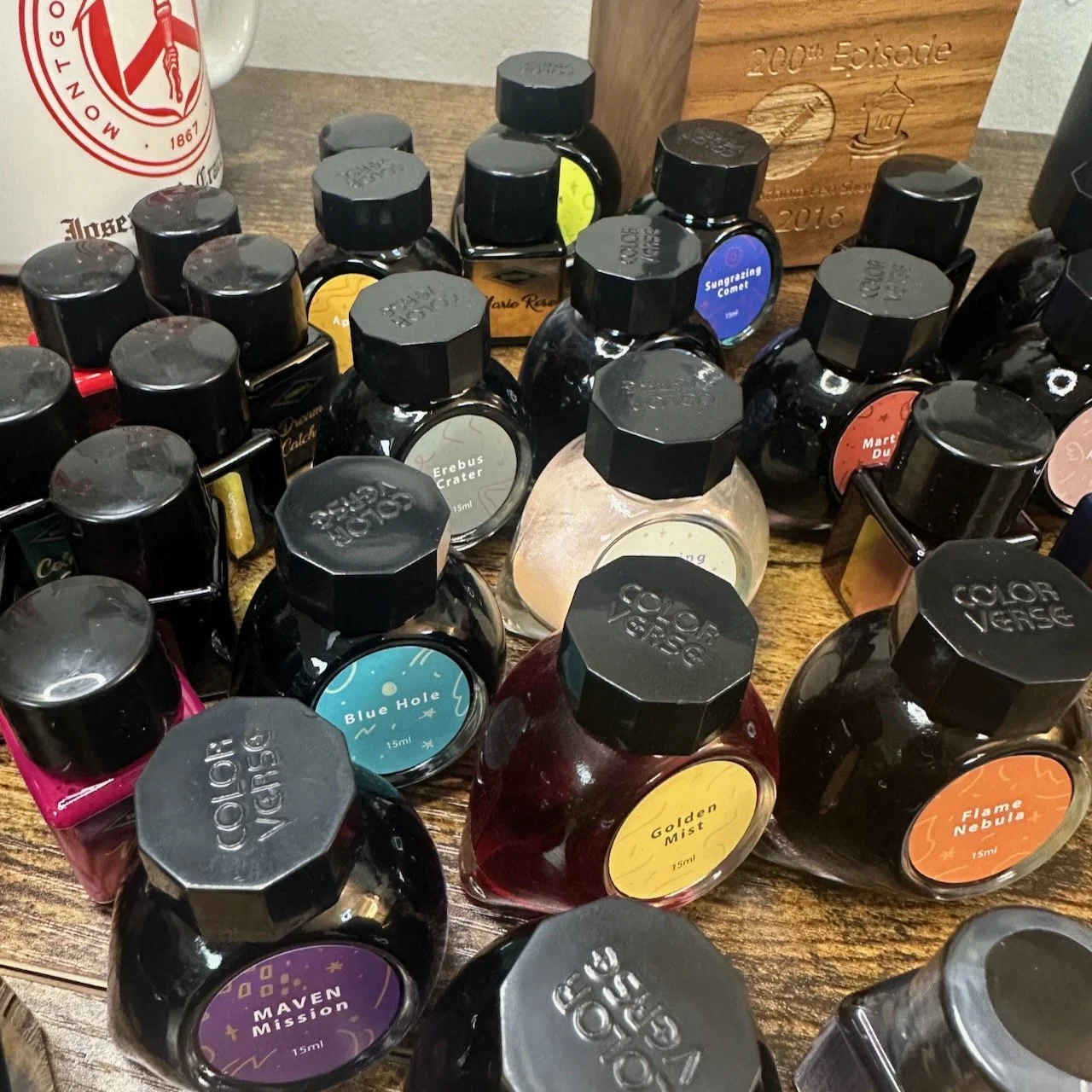 Inkvent and Colorvent Bottles Stacked Up