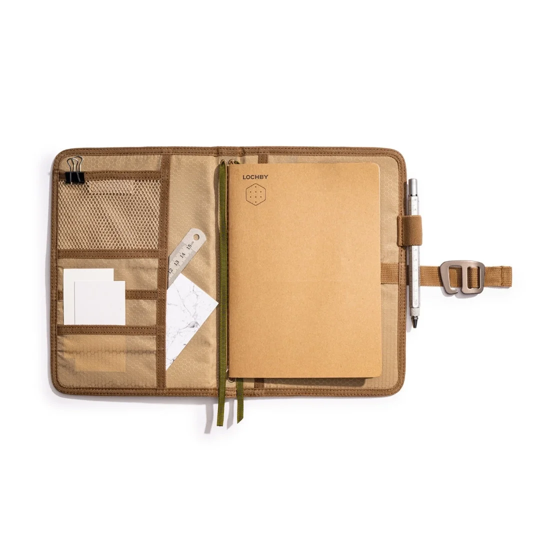 Lochby Field Journal Olive Tan Interior