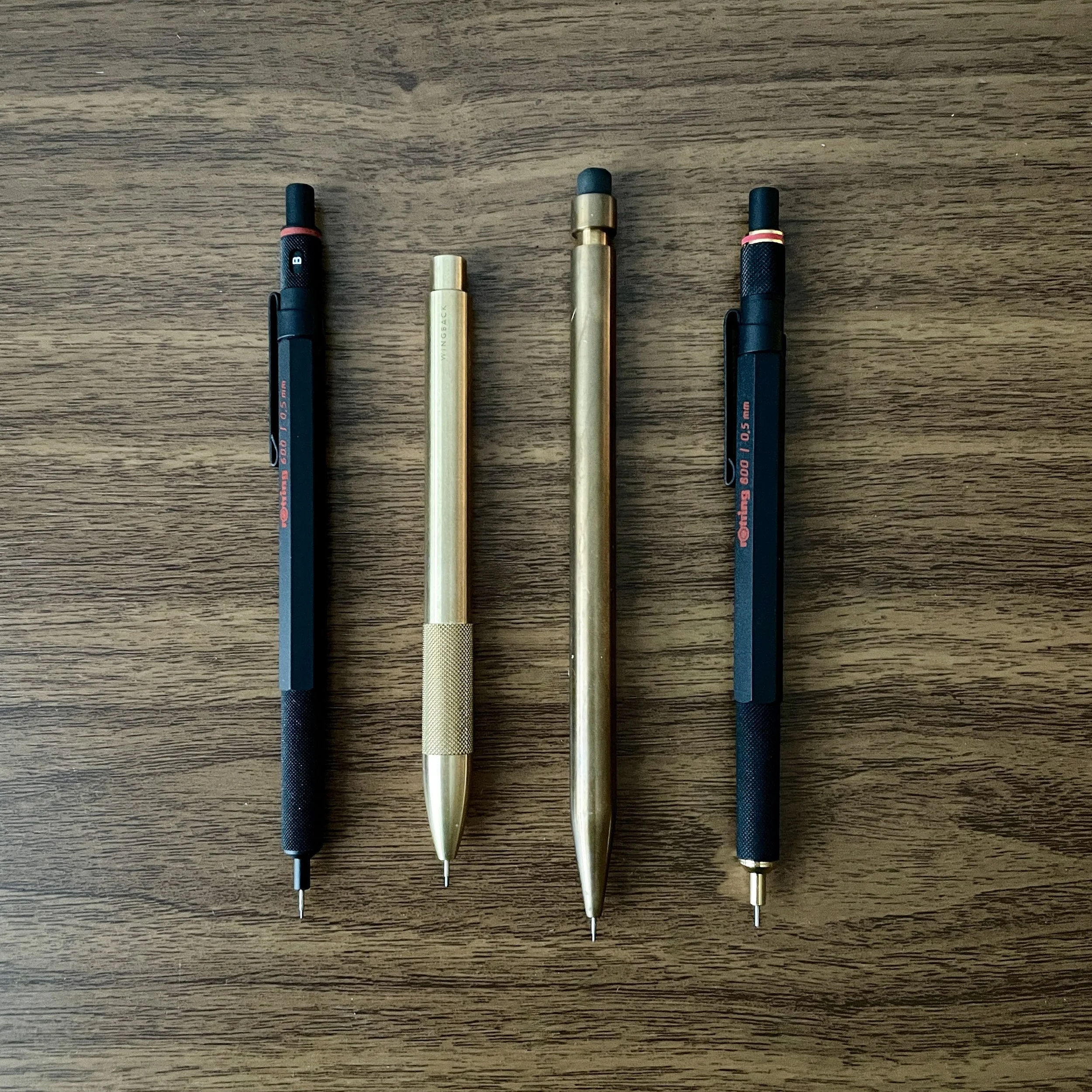 Pencil Review: Wingback Mechanical Pencil in Brass — The Gentleman ...