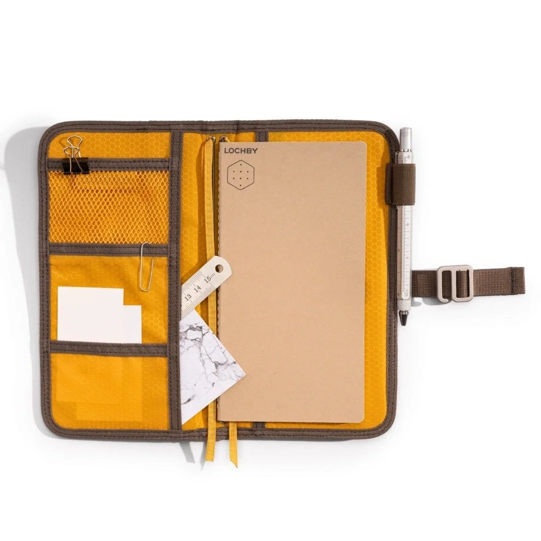 Lochby Voyager Journal (Brown w/ Gold Interior)