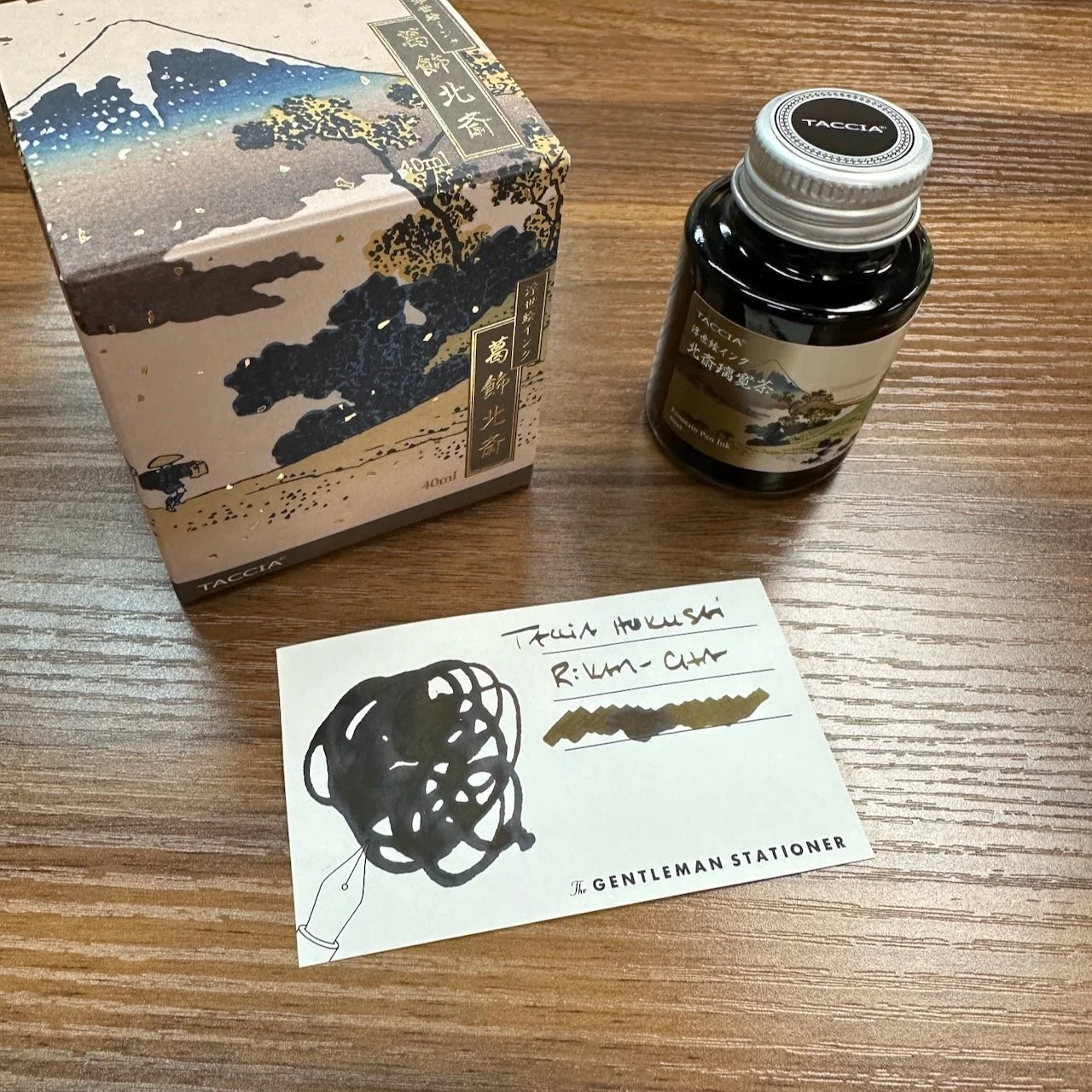 Taccia Ukiyo-e Hokusai Rikan Cha Ink Swatch