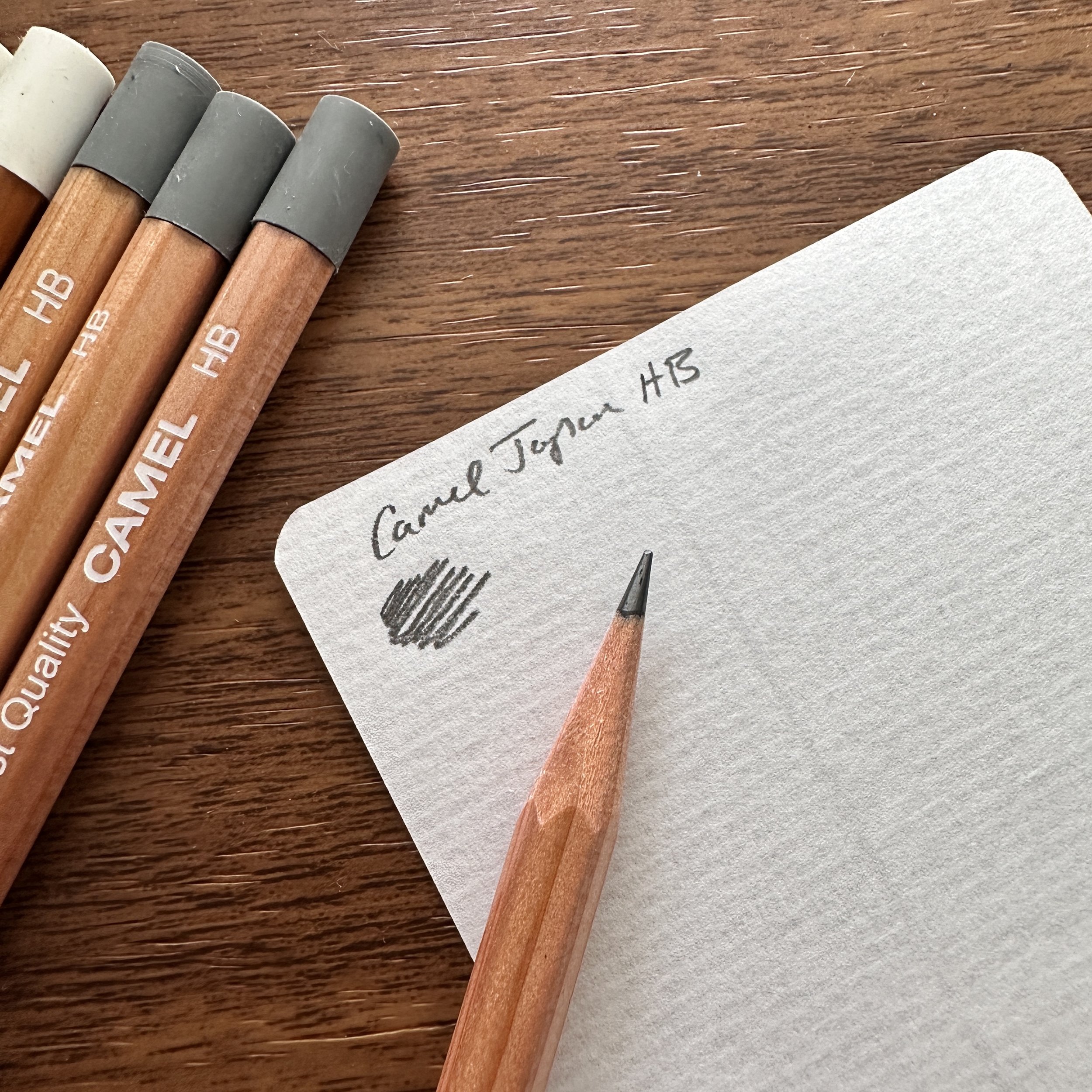 Pencil Review Camel Pencils and the Joy of the Integrated Eraser