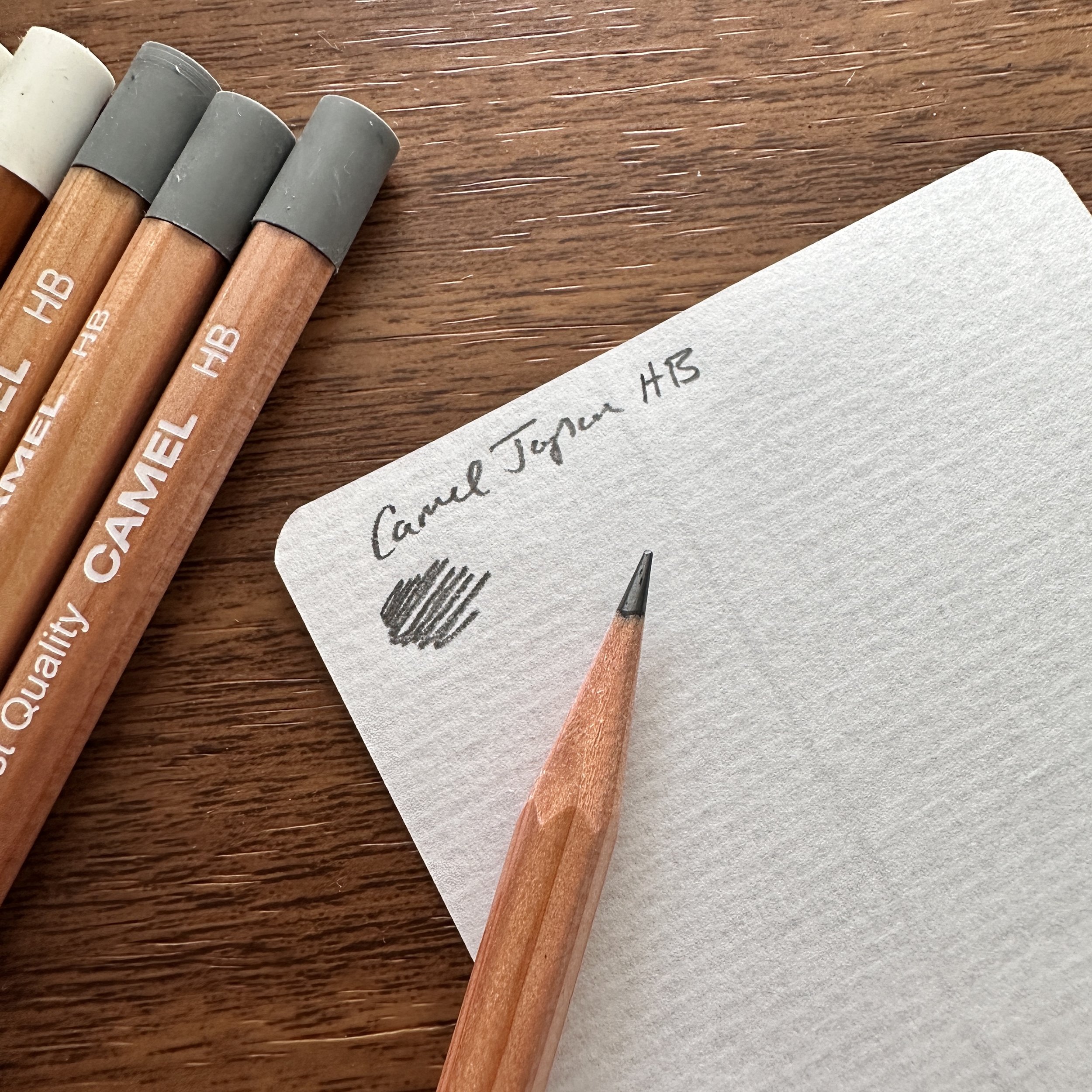 Pencil Review: Camel Pencils and the Joy of the Integrated Eraser