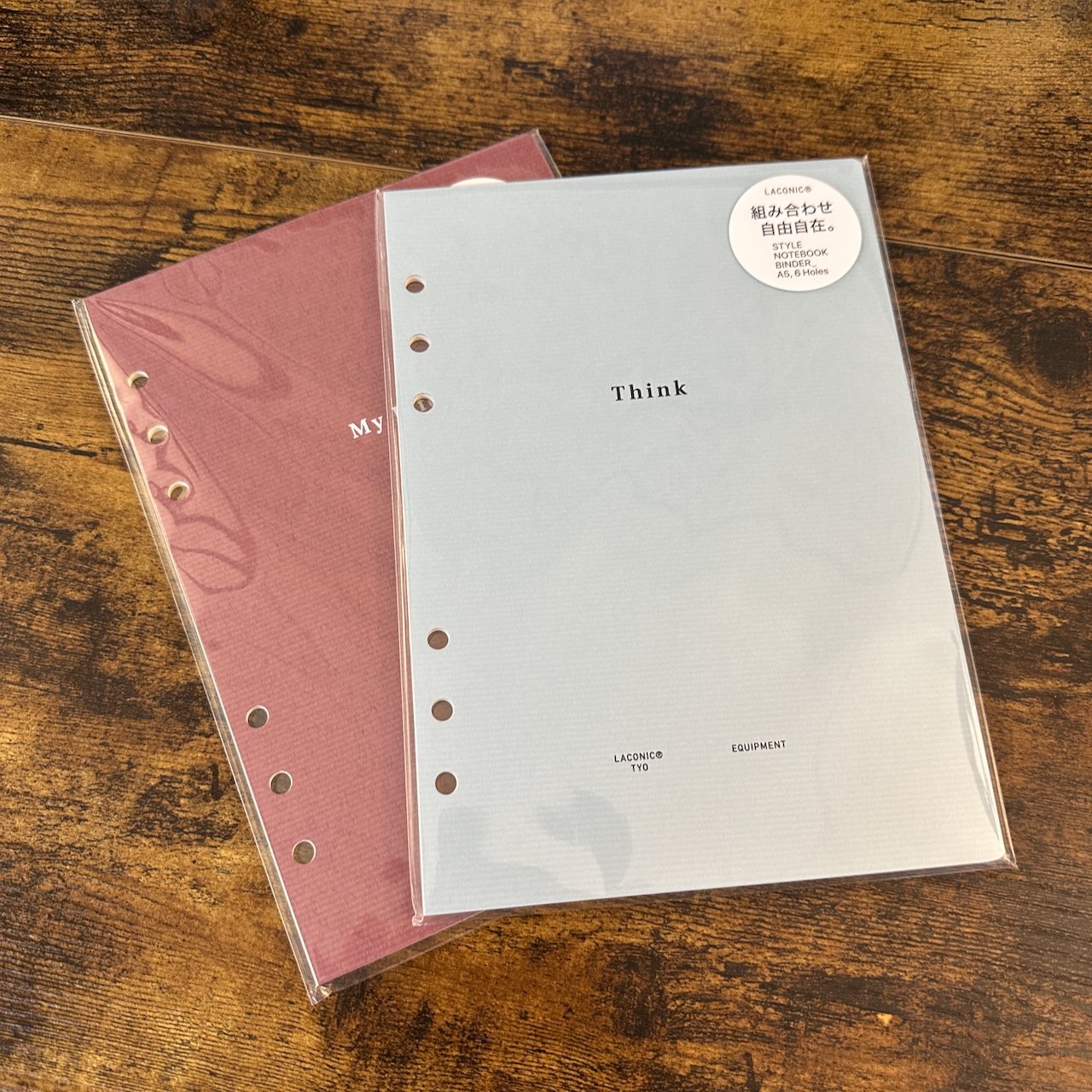 Laconic 6-Ring Binder Inserts Think and Life