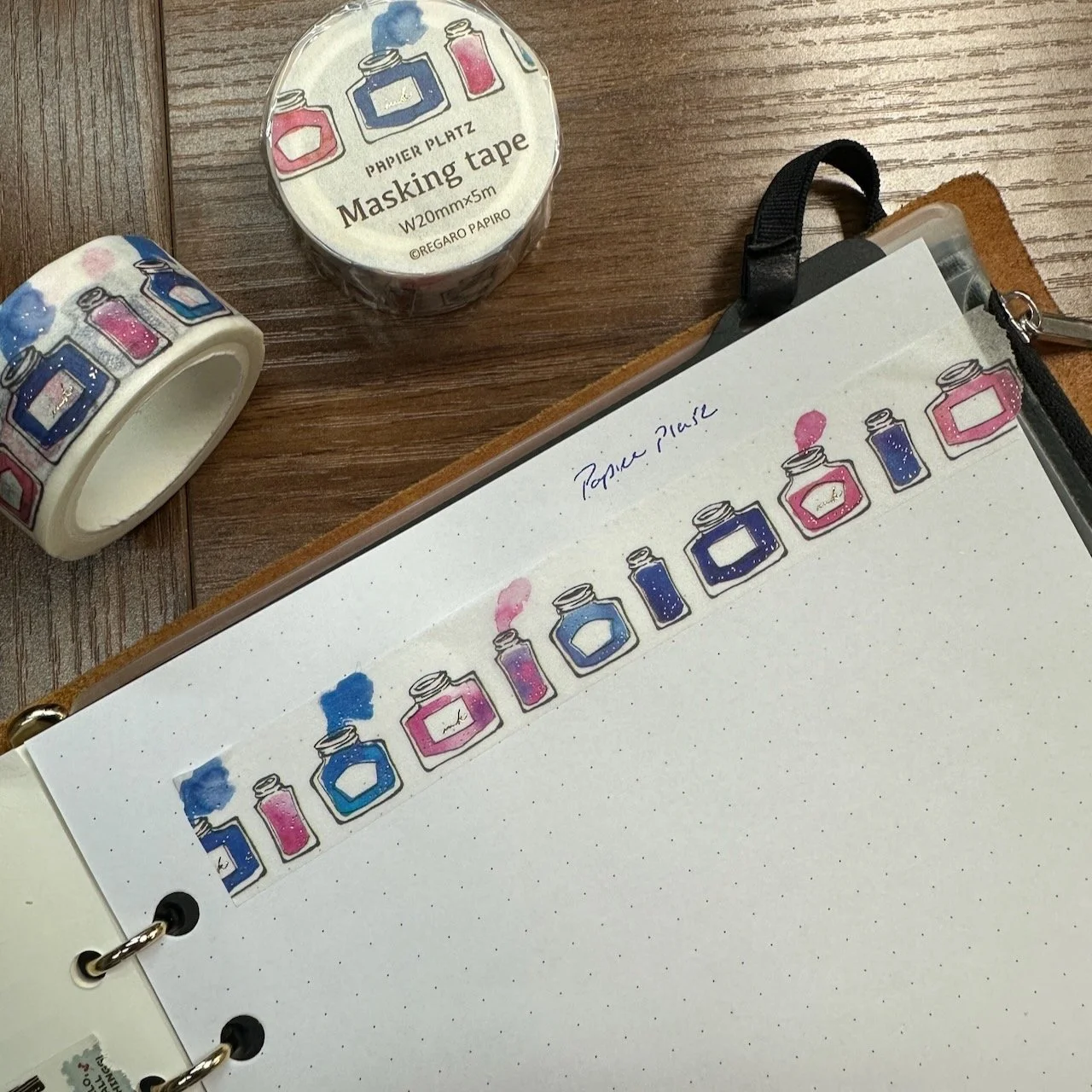 Papier Platz Washi Tape Shimmer Ink Bottles