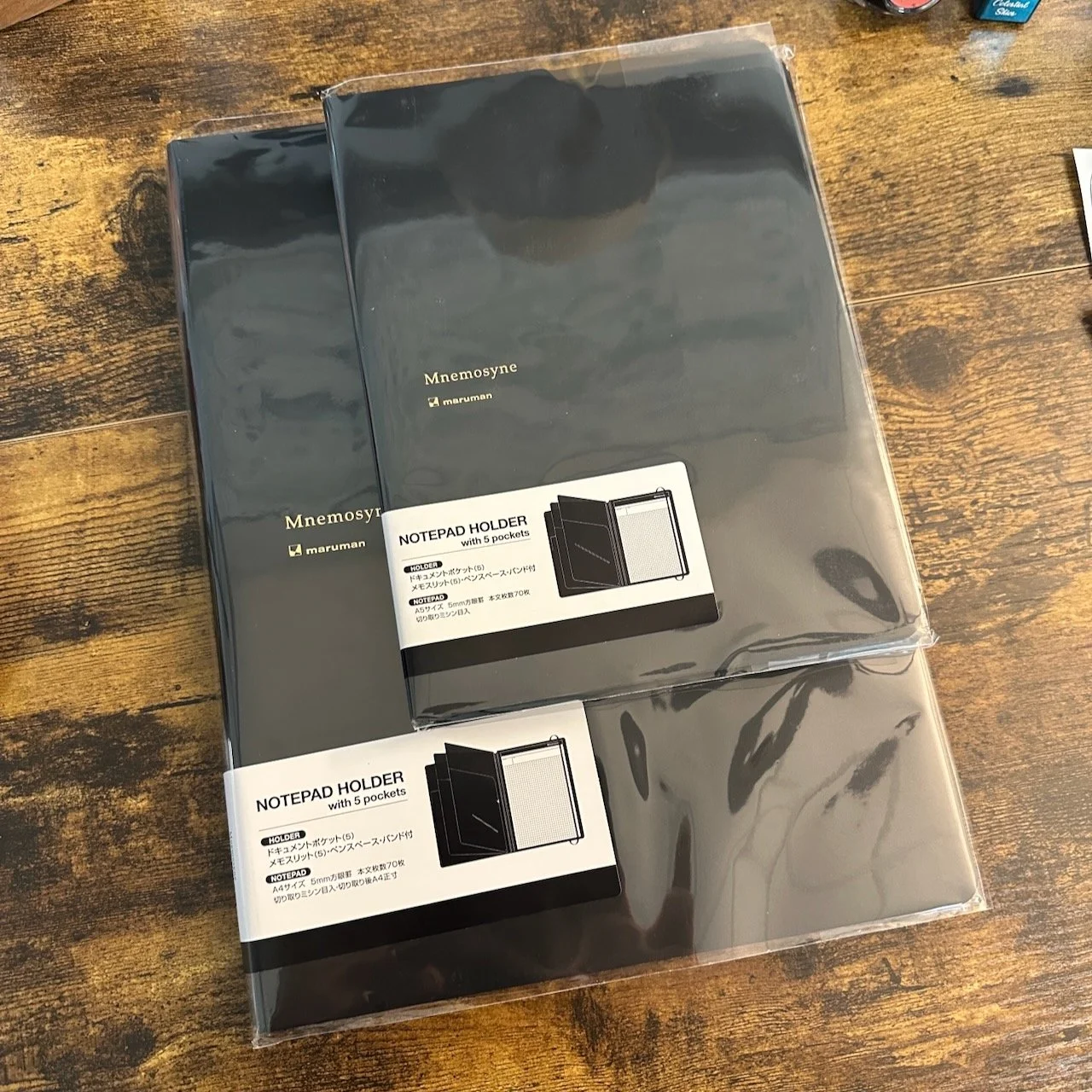 Mnemosyne Notepad Holder with Pockets 2 Sizes