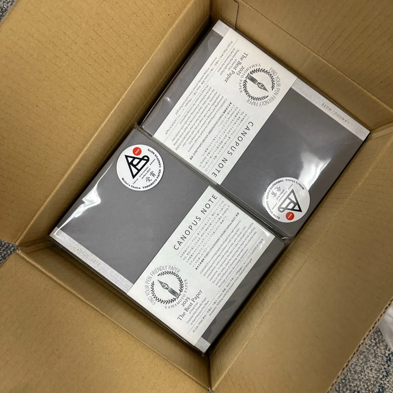 Canopus Notebooks from Yamamoto Paper Sitting in the Box