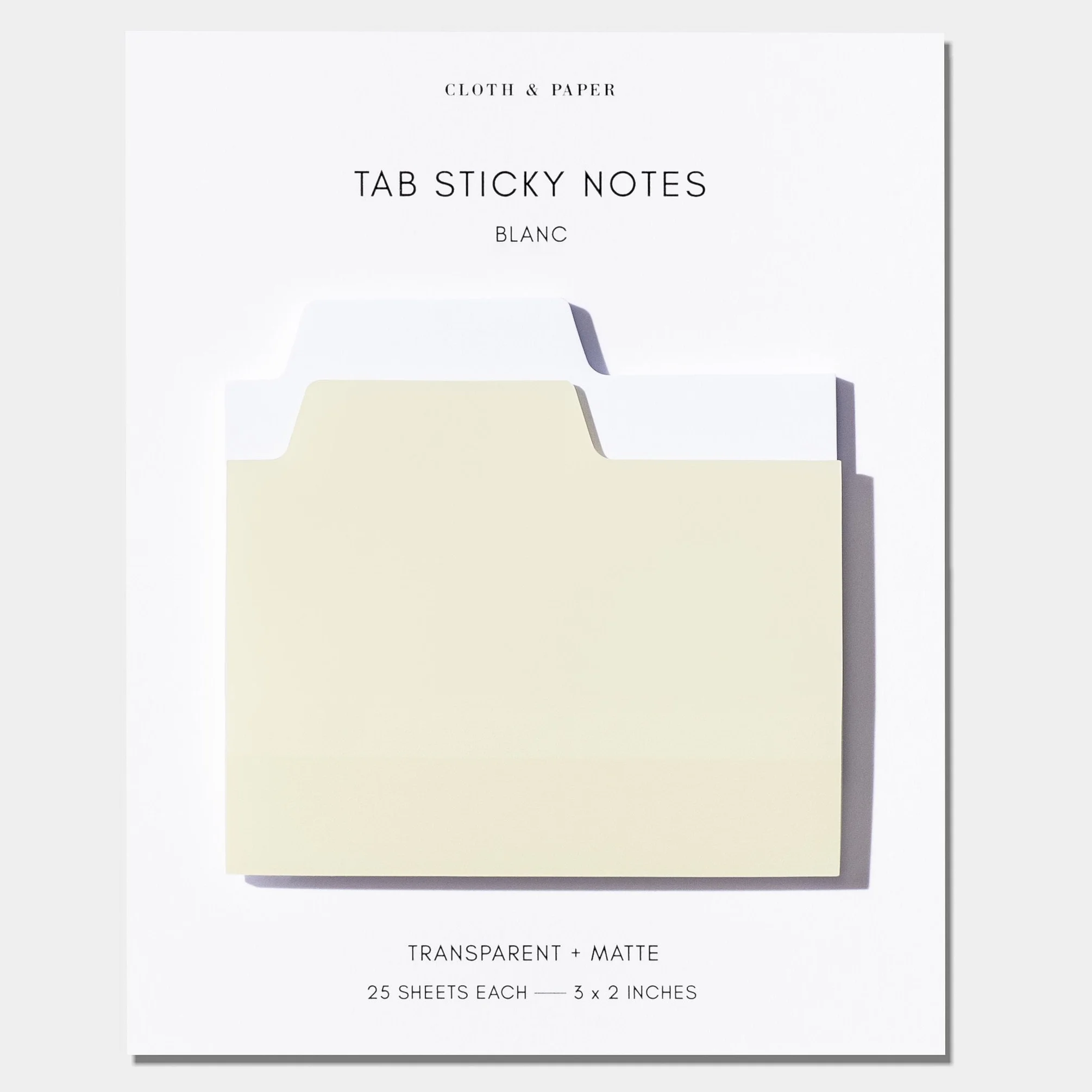Cloth & Paper Blank Tabs Stickies