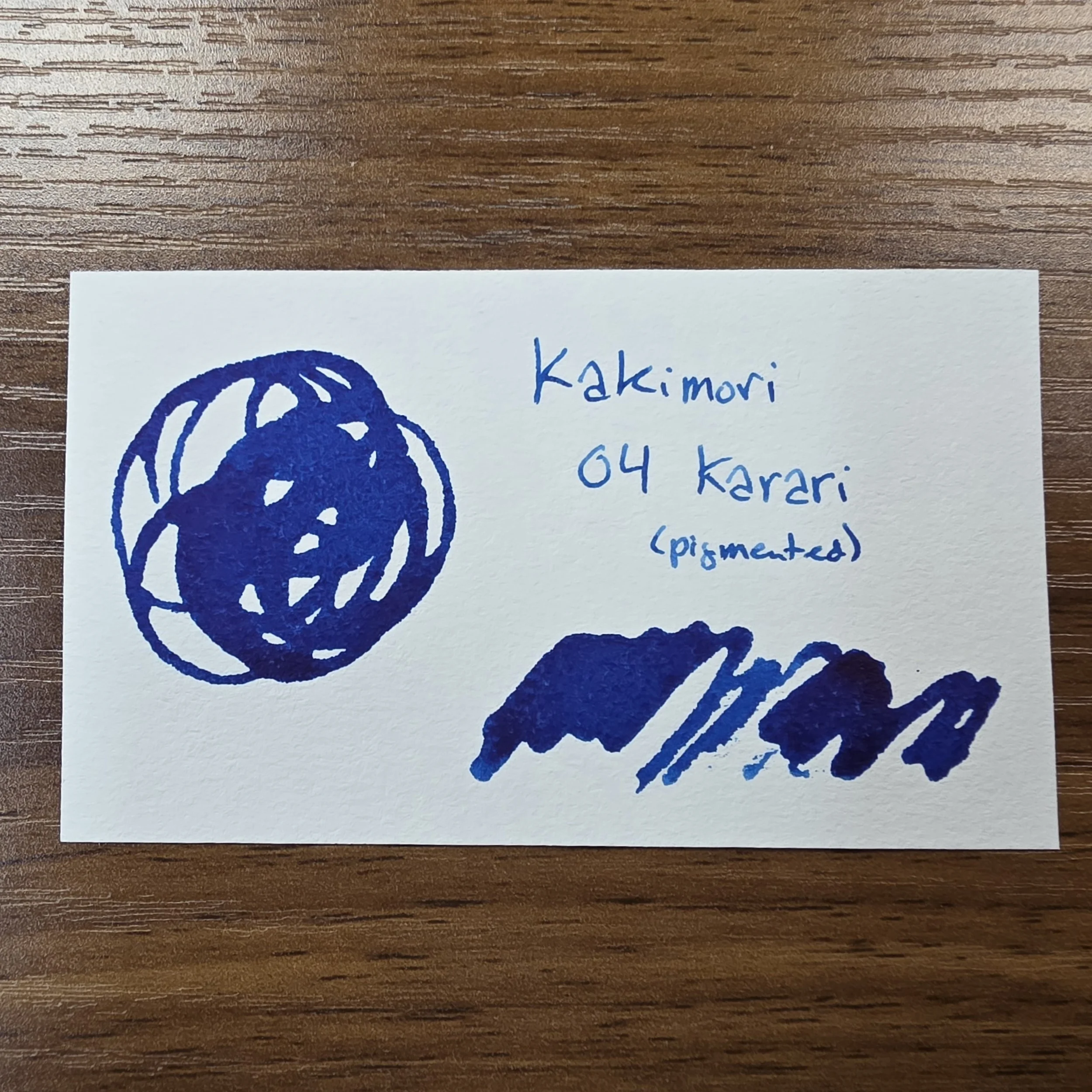 Kakimori 04 Karari Swatch Card