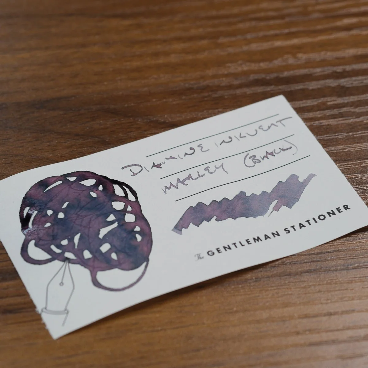 Diamine Inkvent Black Edition Marley Swatch