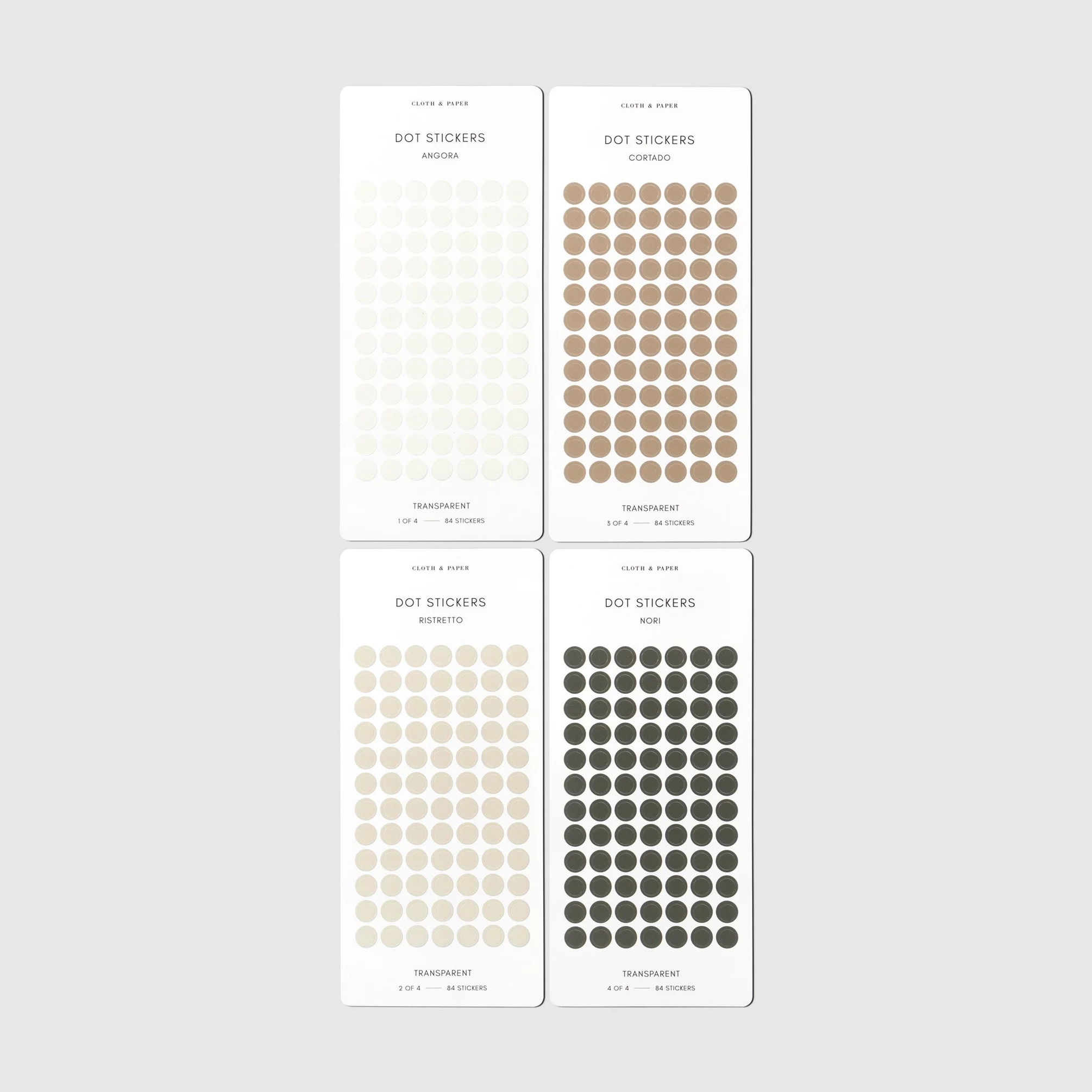 Cloth & Paper Dot Stickers (2)