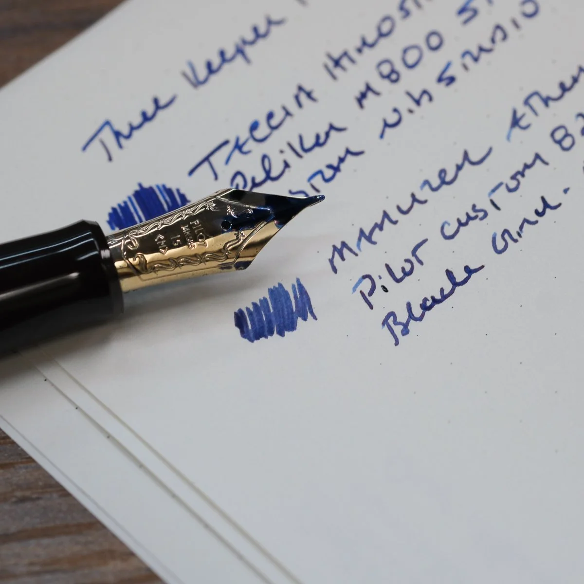 Pilot Custom 823 Nib with Maruzen Athena Blue