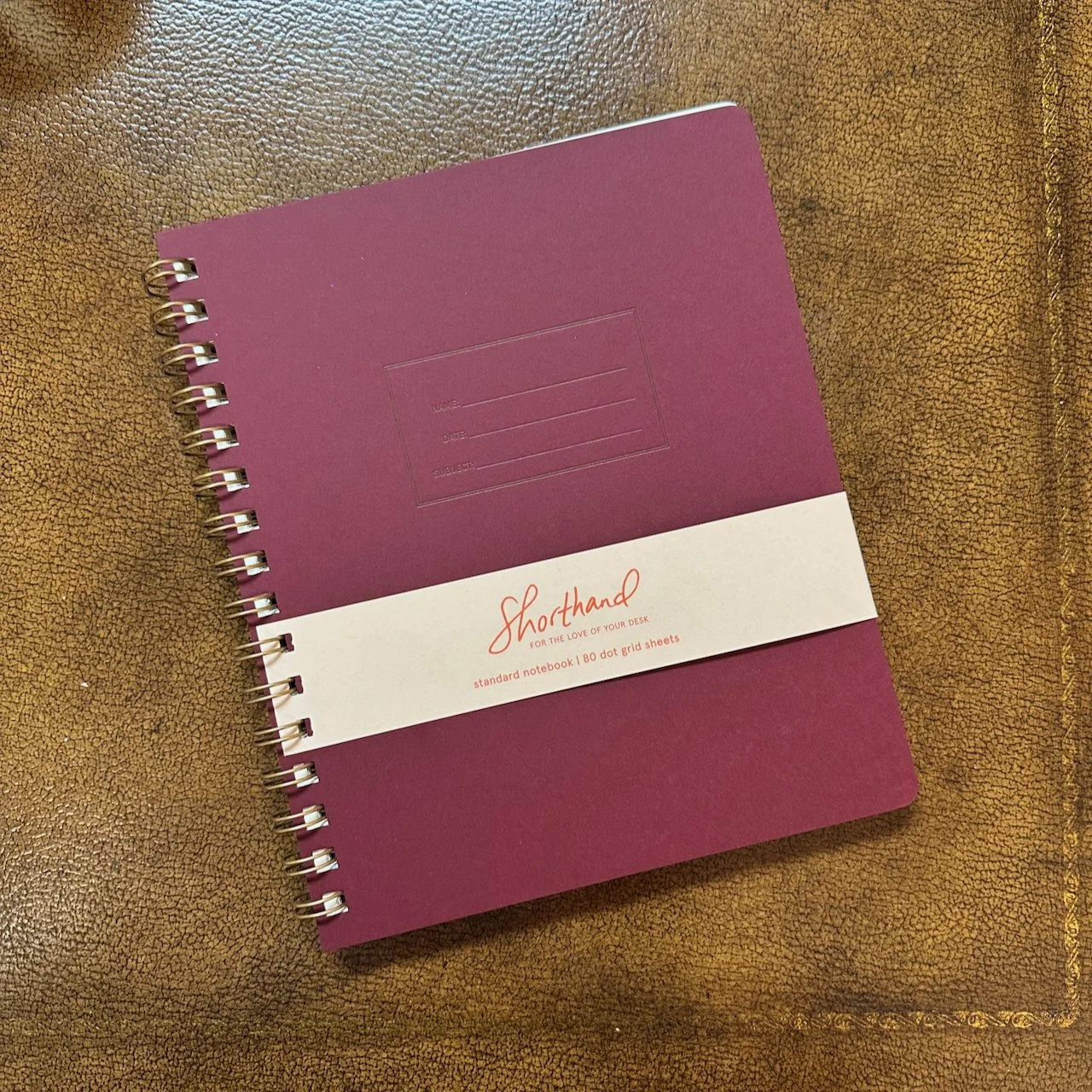 Shorthand Press Standard Notebook Pinot