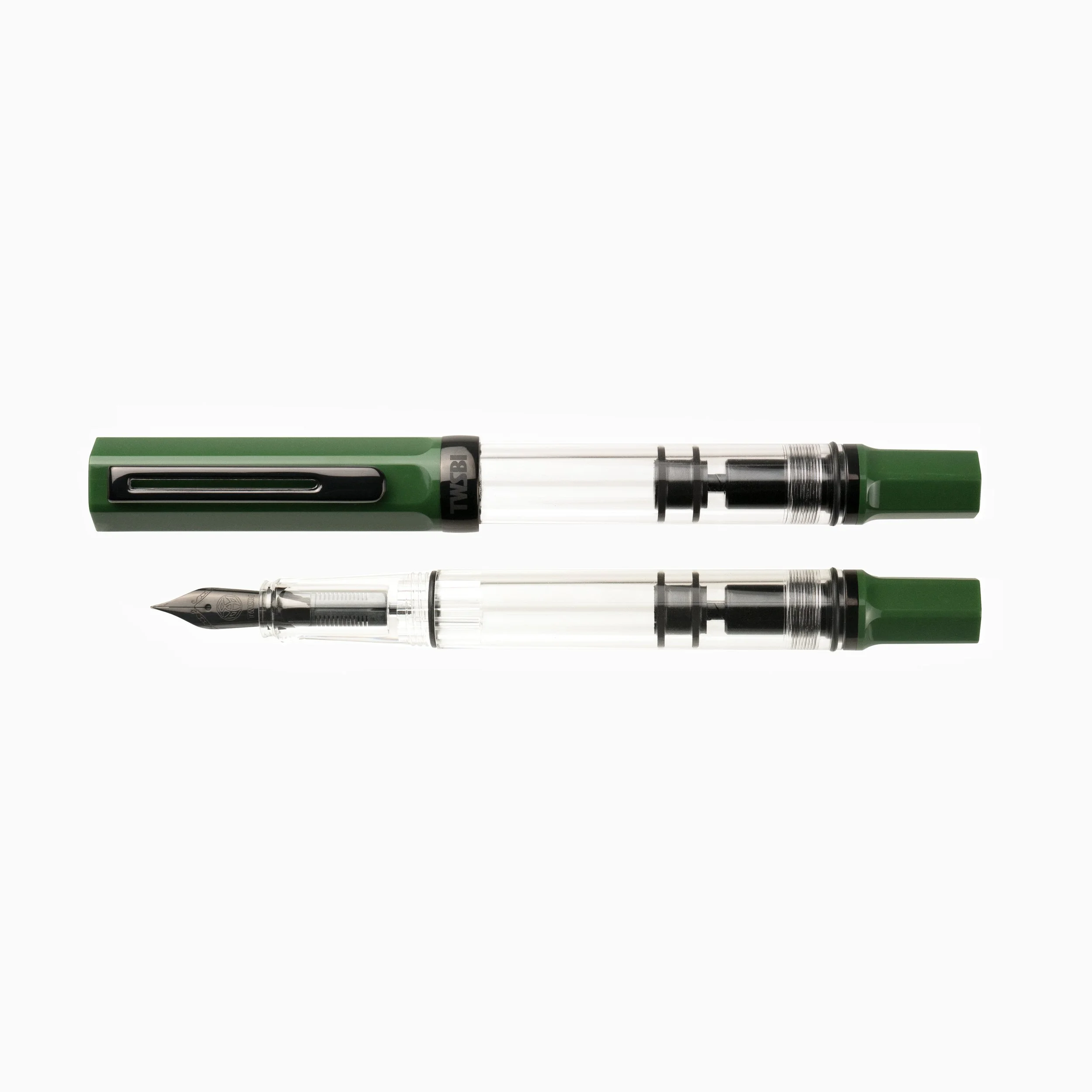 TWSBI Irish Green with Onyx Capped