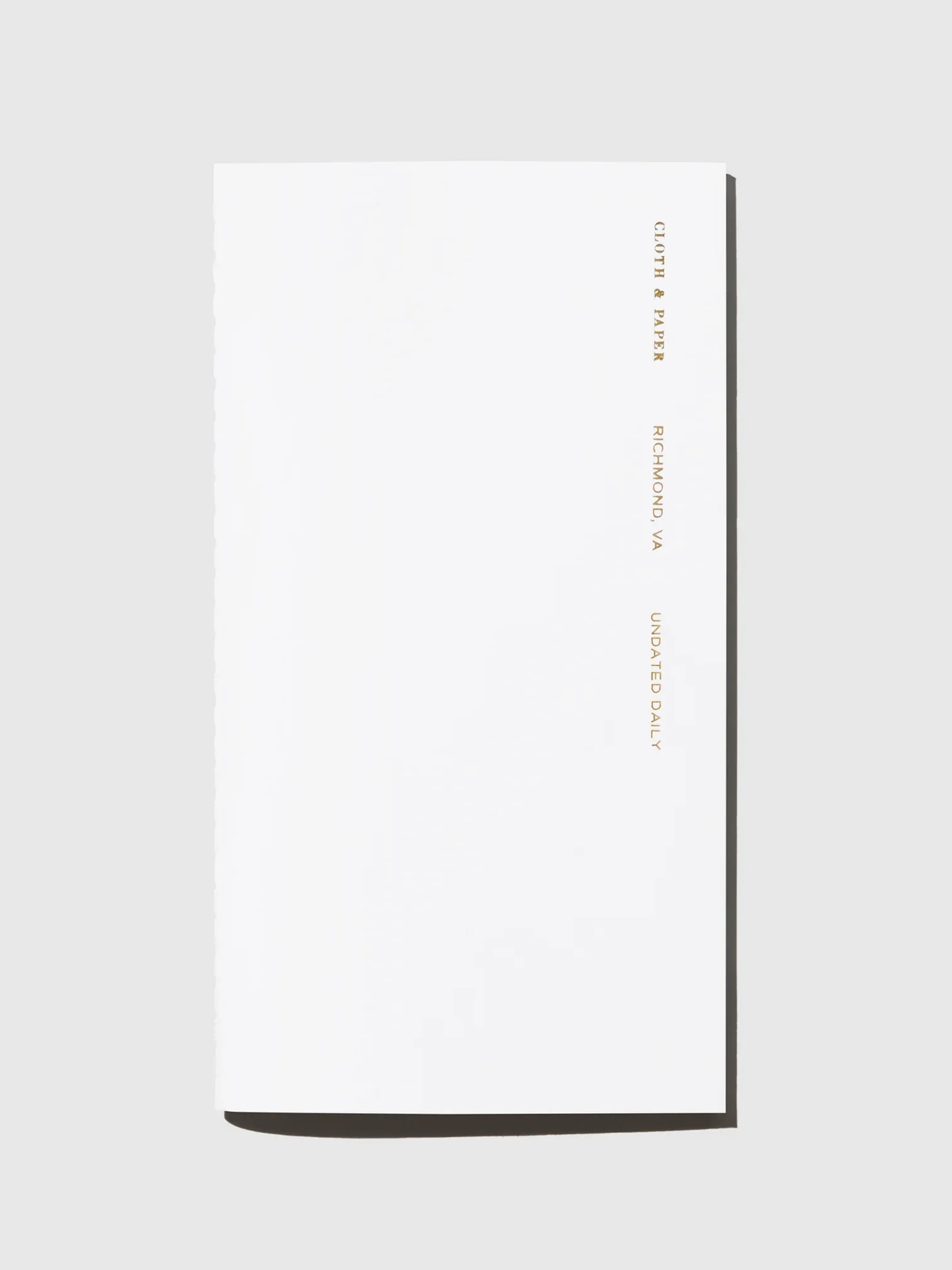 Cloth & Paper Undated Daily Agenda