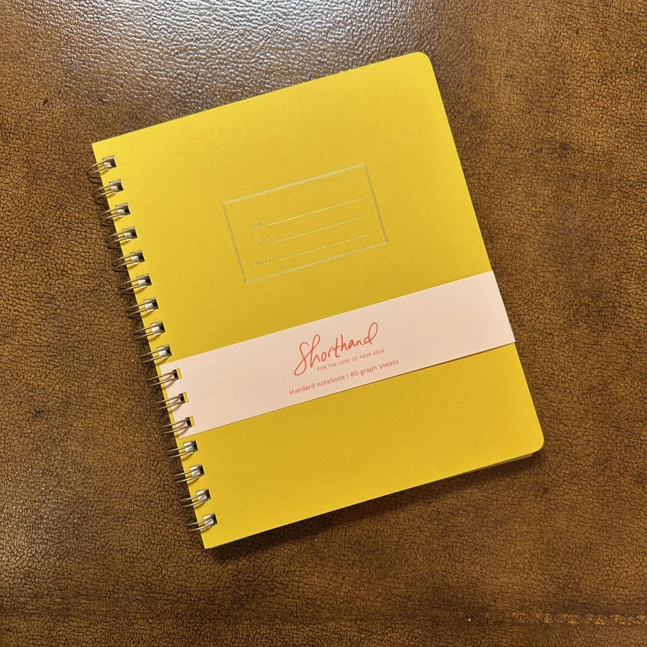 Shorthand Press Standard Notebook Mustard