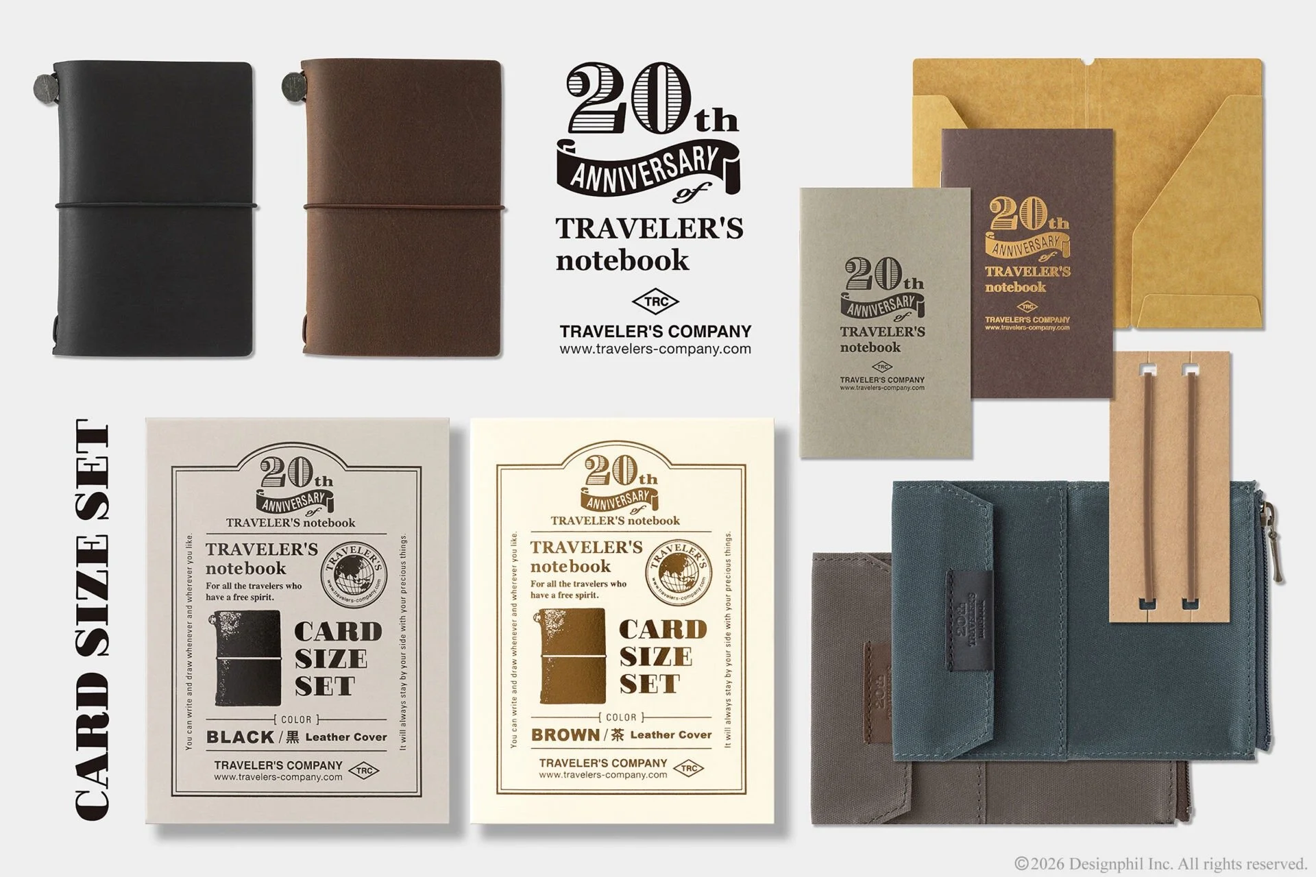Traveler's Company 20th Anniversary Card Set