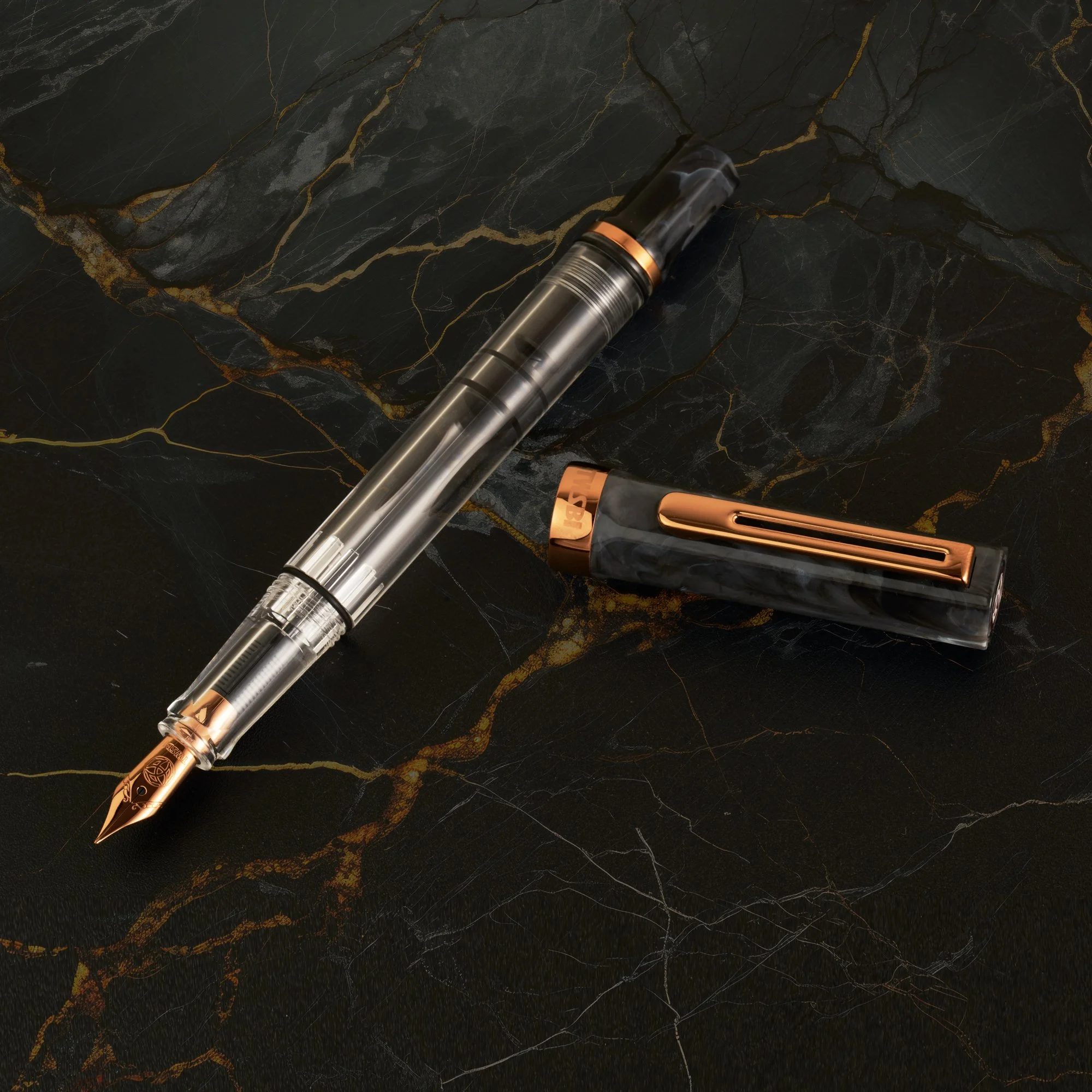 TWSBI Black Marble with Bronze