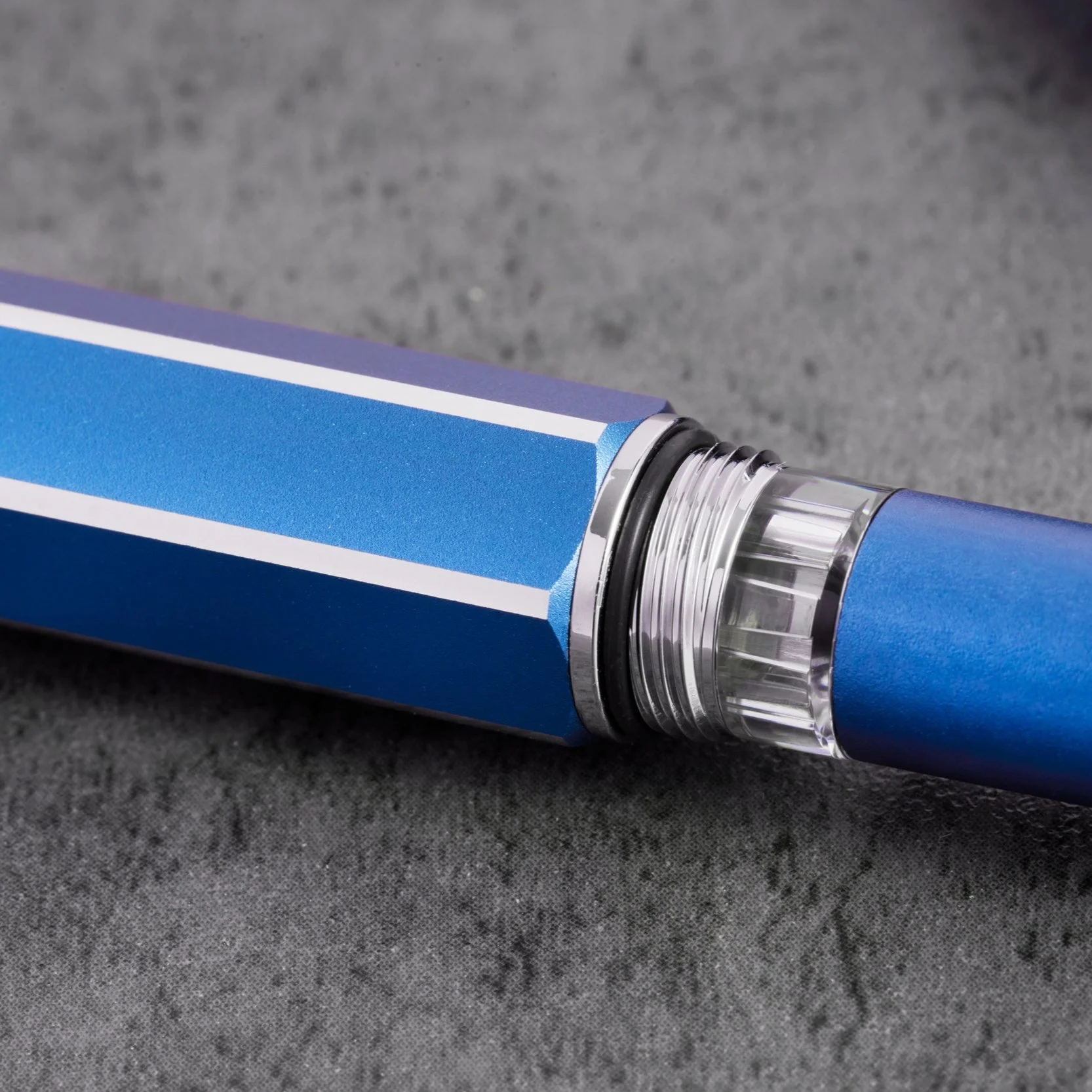TWSBI Precision Gemini Blue Close Up