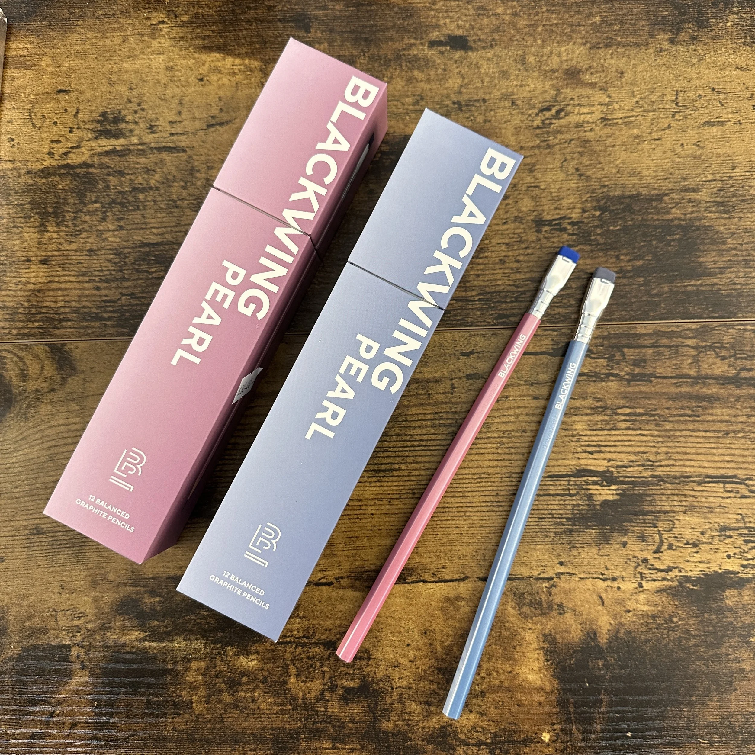 Blackwing Pearl Pink and Pearl Blue
