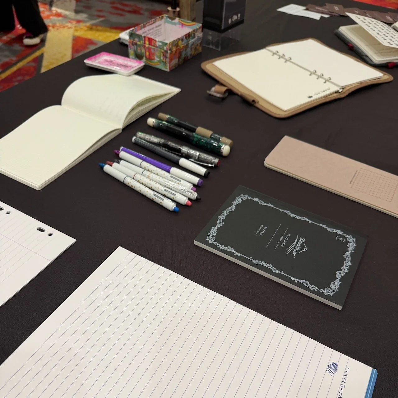 Dallas Pen Show Paper Testing Setup