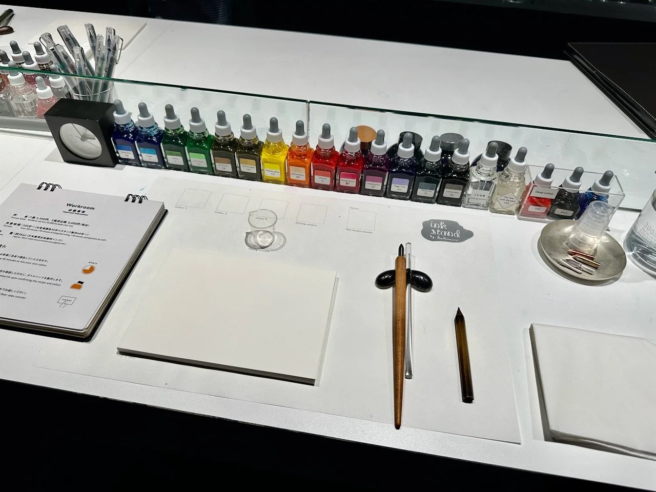 Picture of Joe's Kakimori Inkstand Setup Before Experimentation