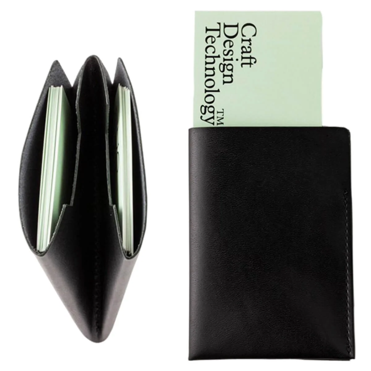 Craft Design Technology Leather Card Case Black (Stock)