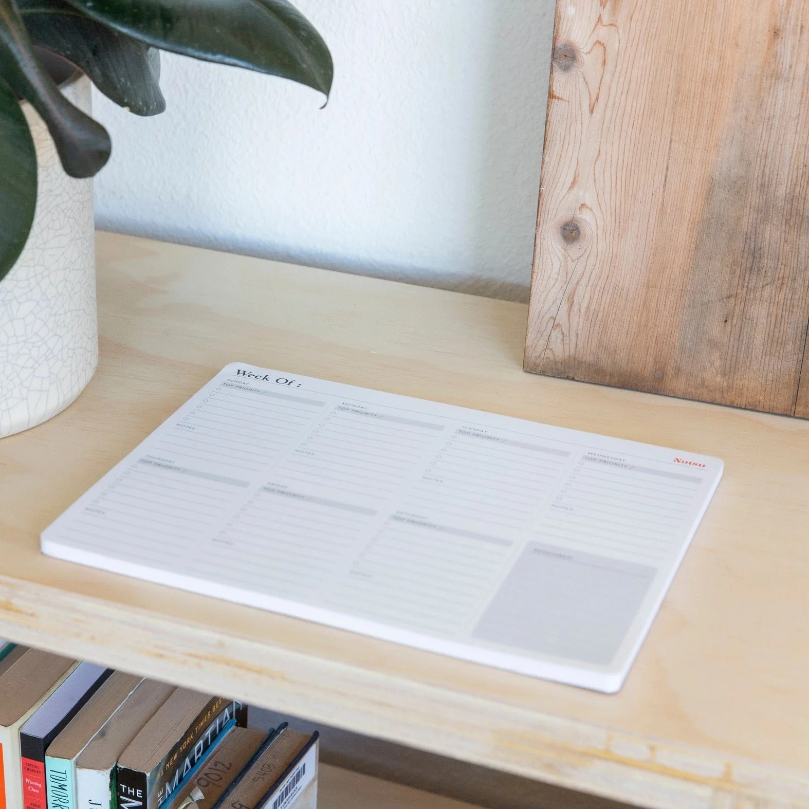 Notsu Weekly Planner Pad Staged