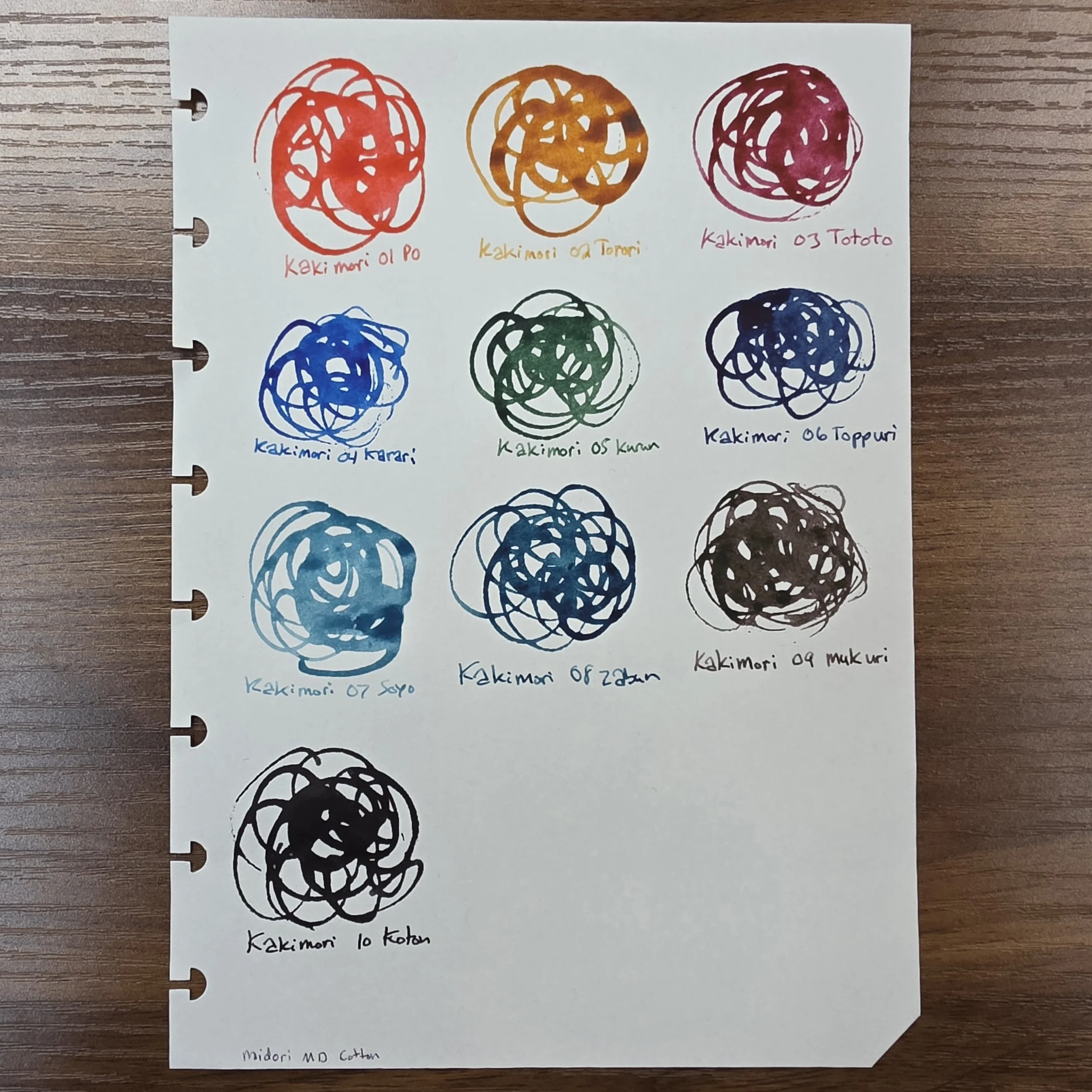 Kakimori Pigmented Inks MD Cotton Paper