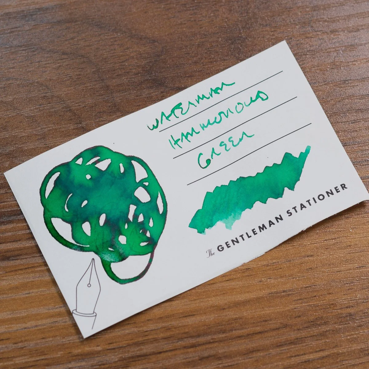Waterman Harmonious Green Swatch
