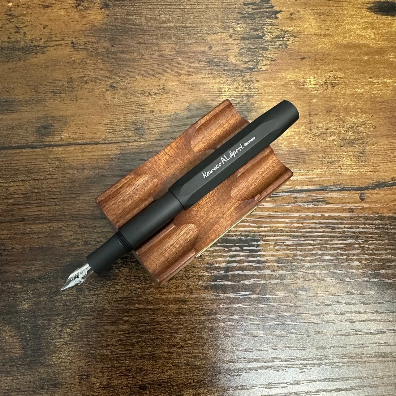 Kaweco AL Sport Fountain Pens (Black Uncapped)