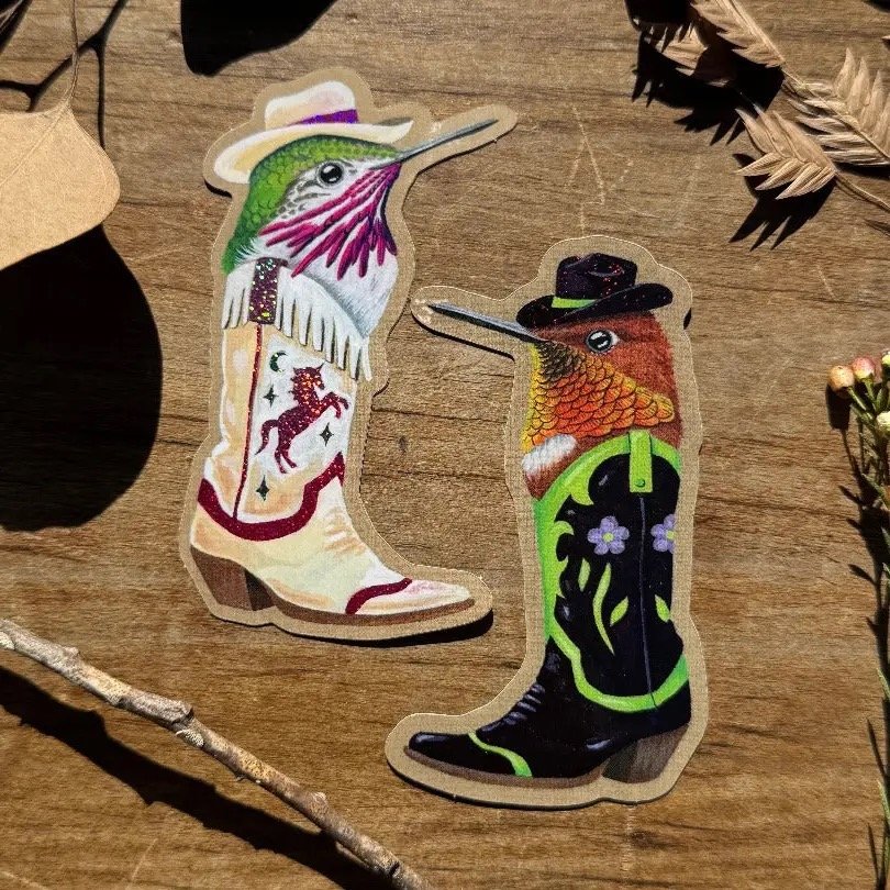iPaintBirbs Hummingboots Stickers