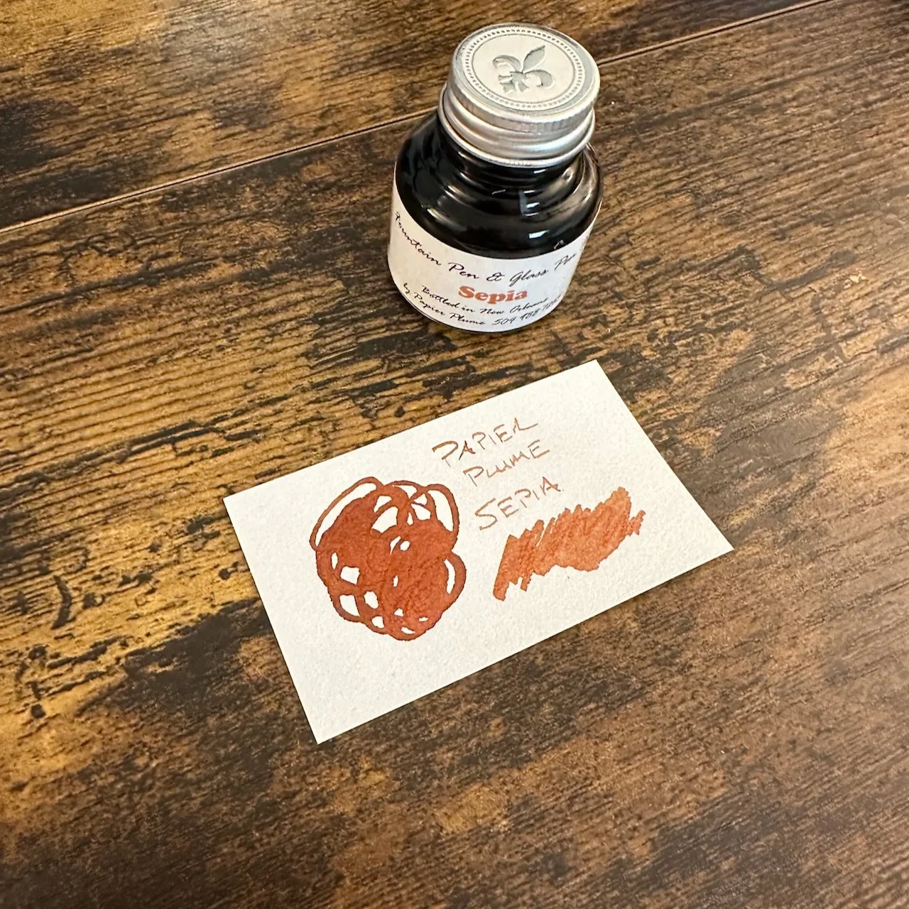 Papier Plume Sepia Fountain Pen Ink
