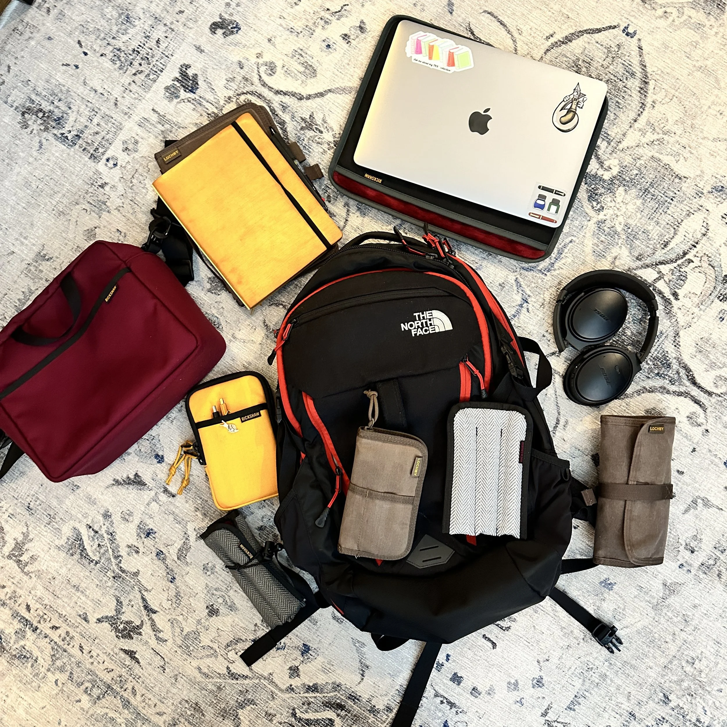 Travel Edition Rucksacks 2023 Bag Dump, Part II: Travel Edition and Pen Show Packing — The ...