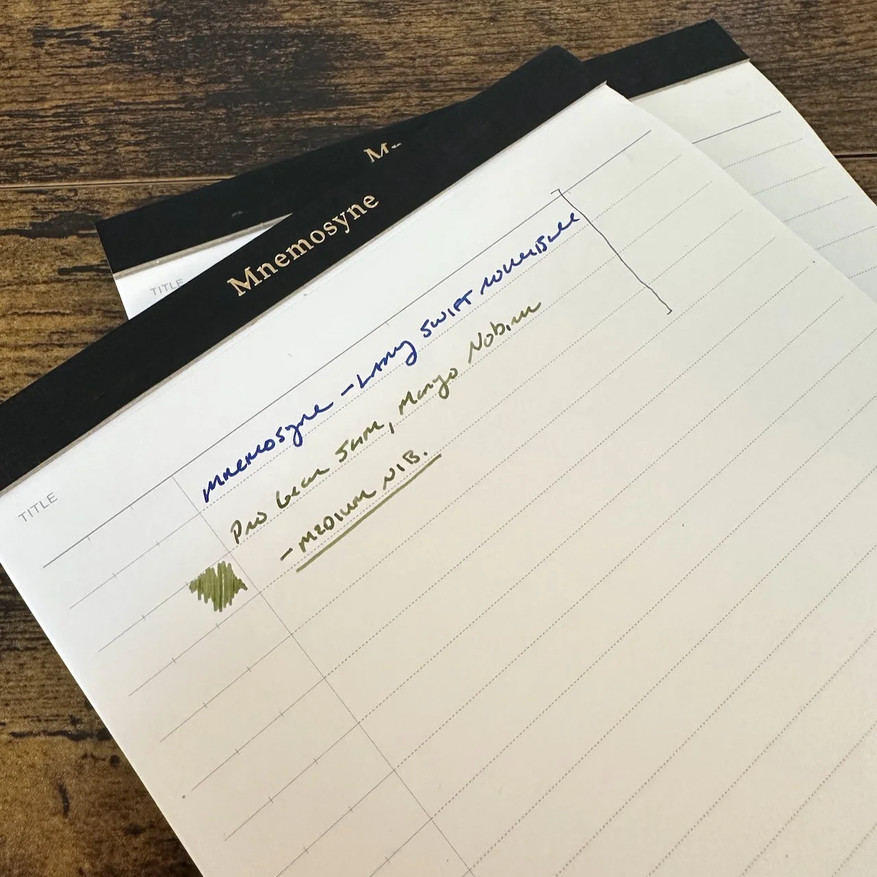 Maruman Mnemosyne A5 Writing Sample