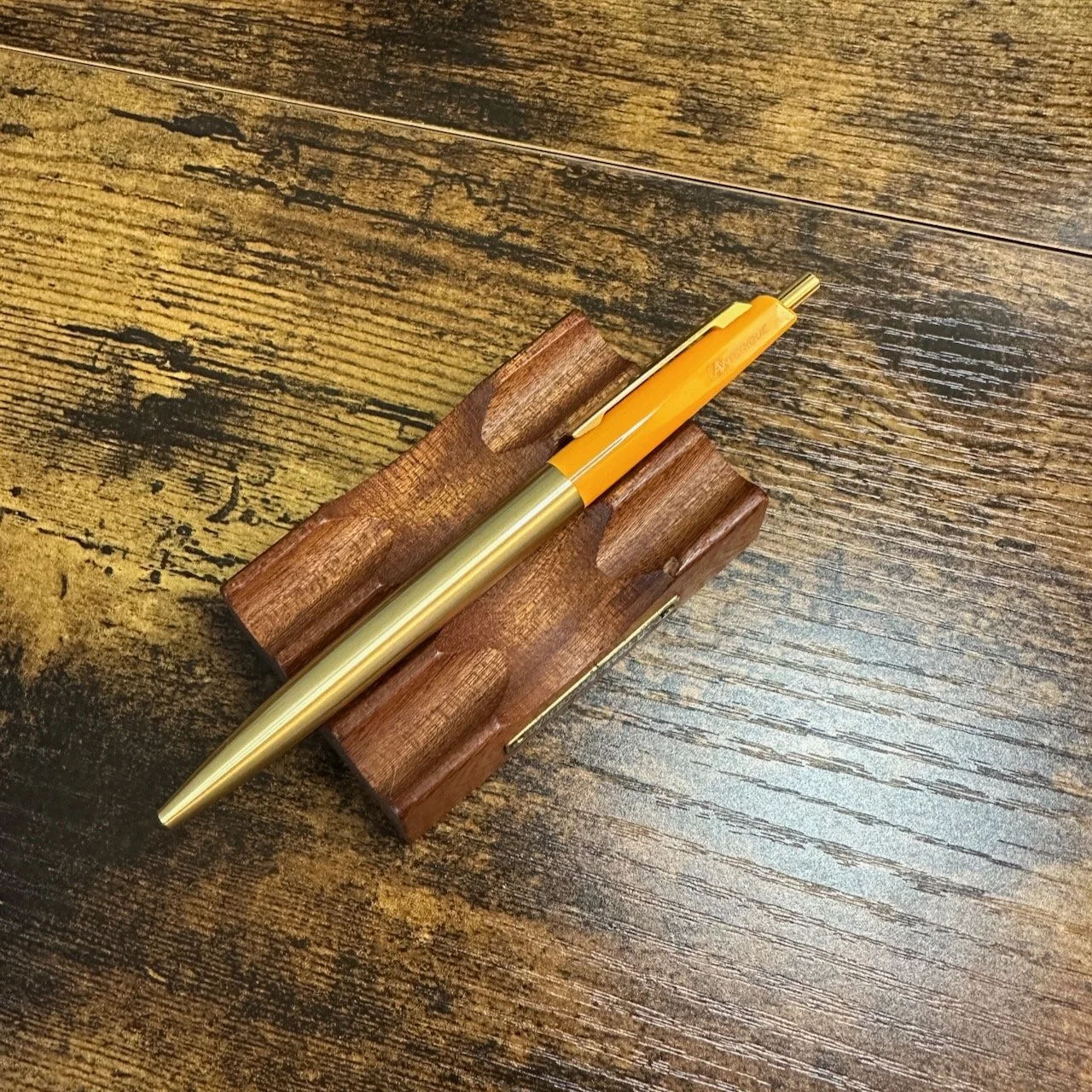 Anterique Brass Ballpoint Pure Orange